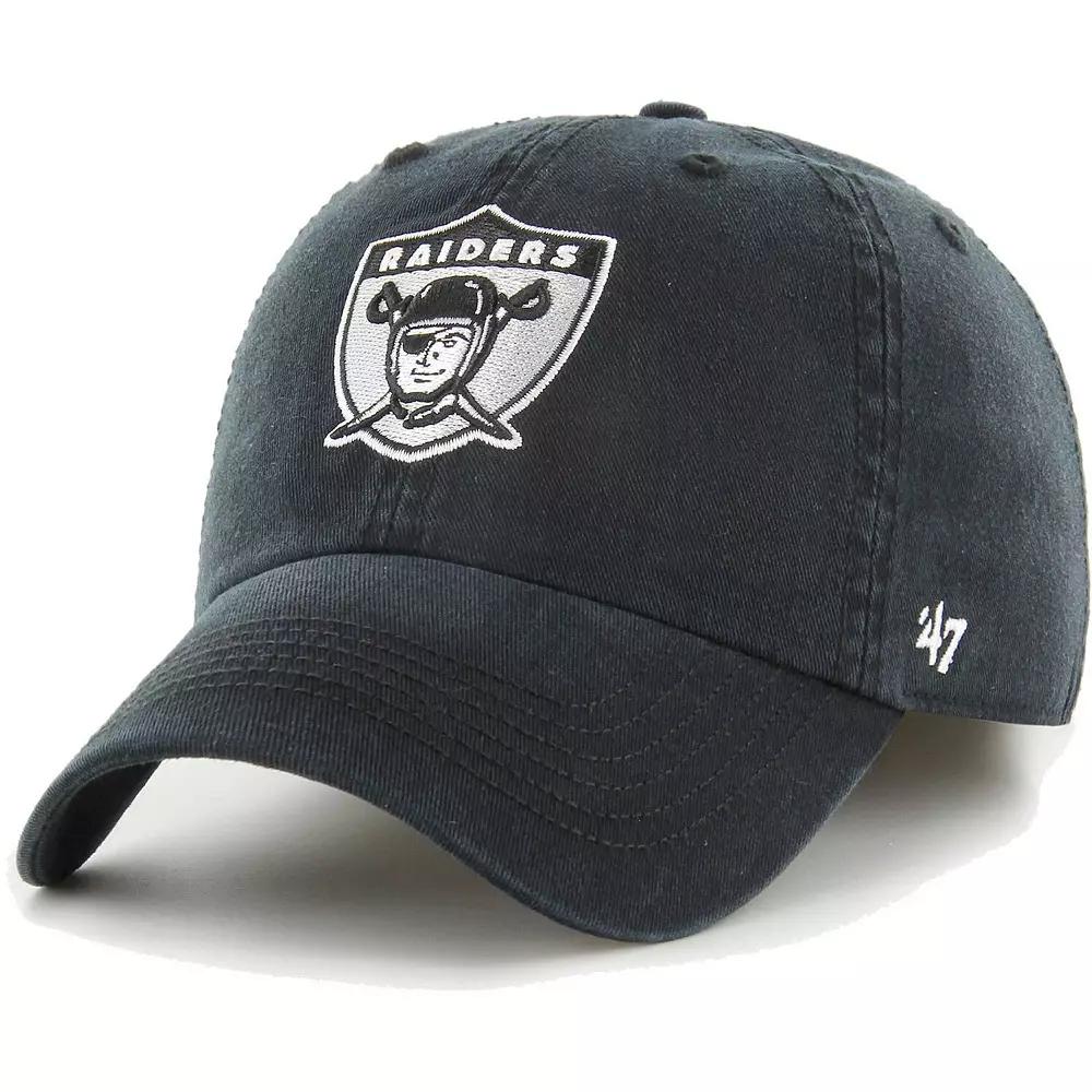 Men's '47 Black Las Vegas Raiders Gridiron Classics Franchise Legacy Fitted Hat,  Product Image