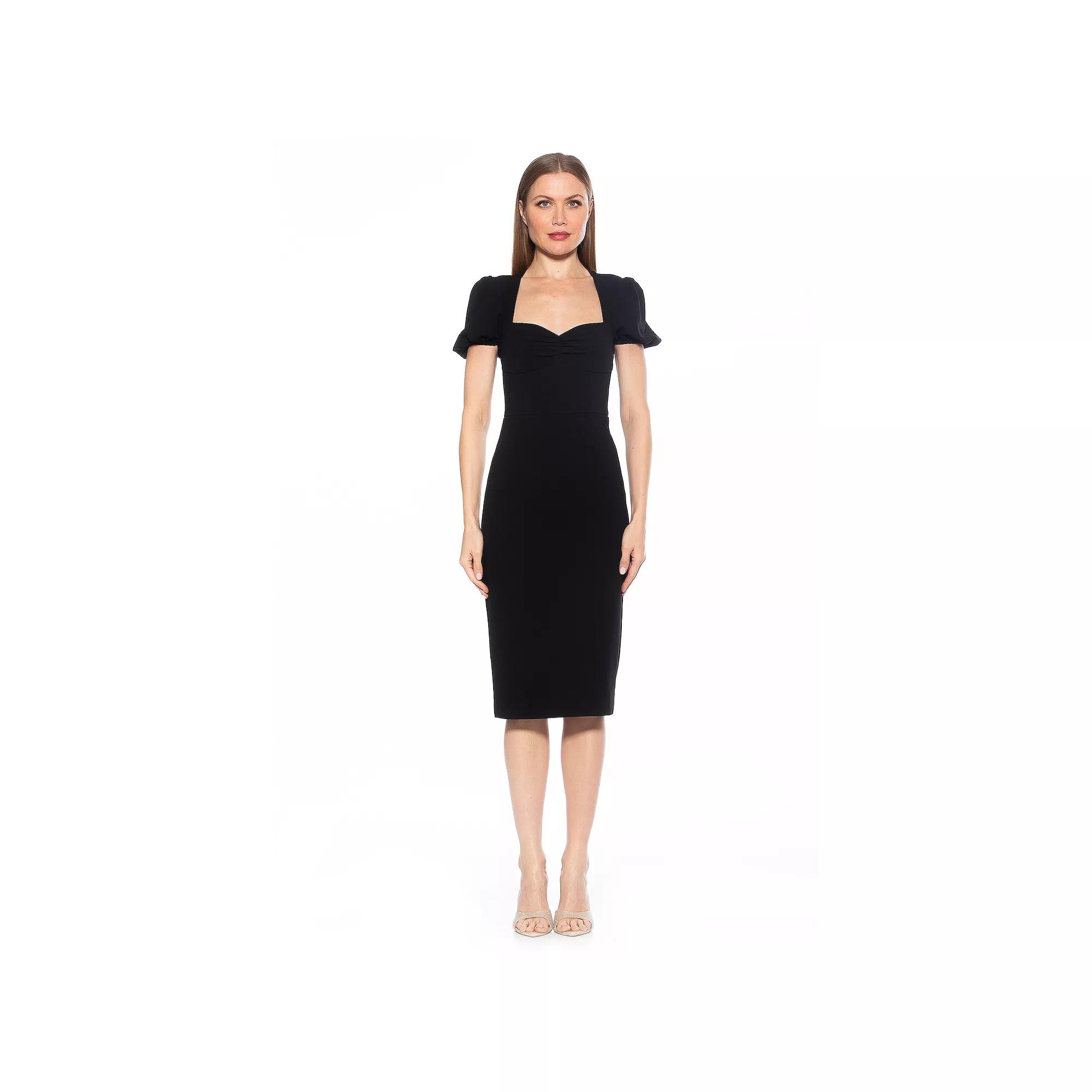 Women's ALEXIA ADMOR Micaela Puff Sleeve Sweetheart Sheath Dress,  Product Image
