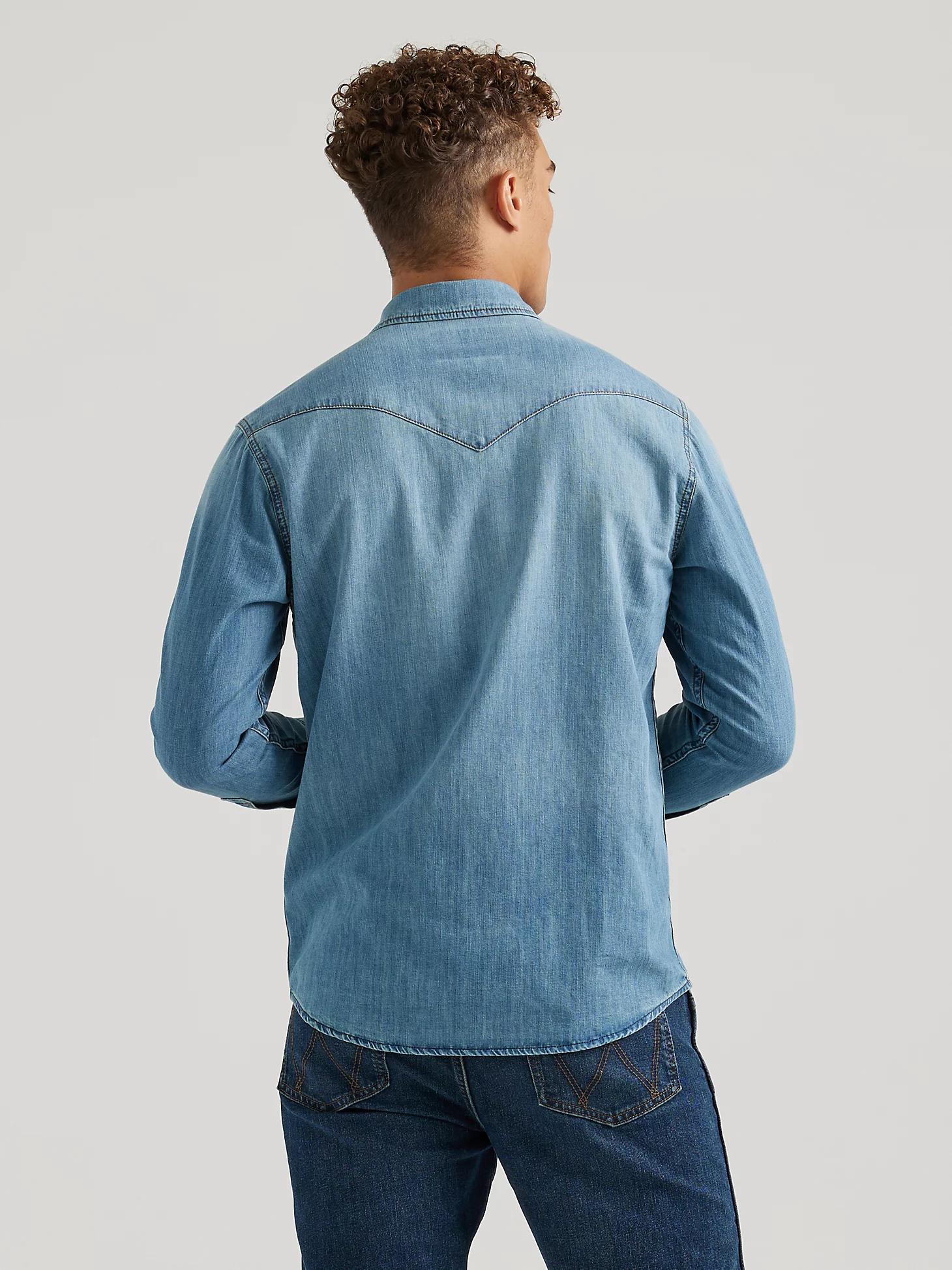 Wrangler x Buffalo Trace™ Men's Revival Shirt in Indigo Product Image
