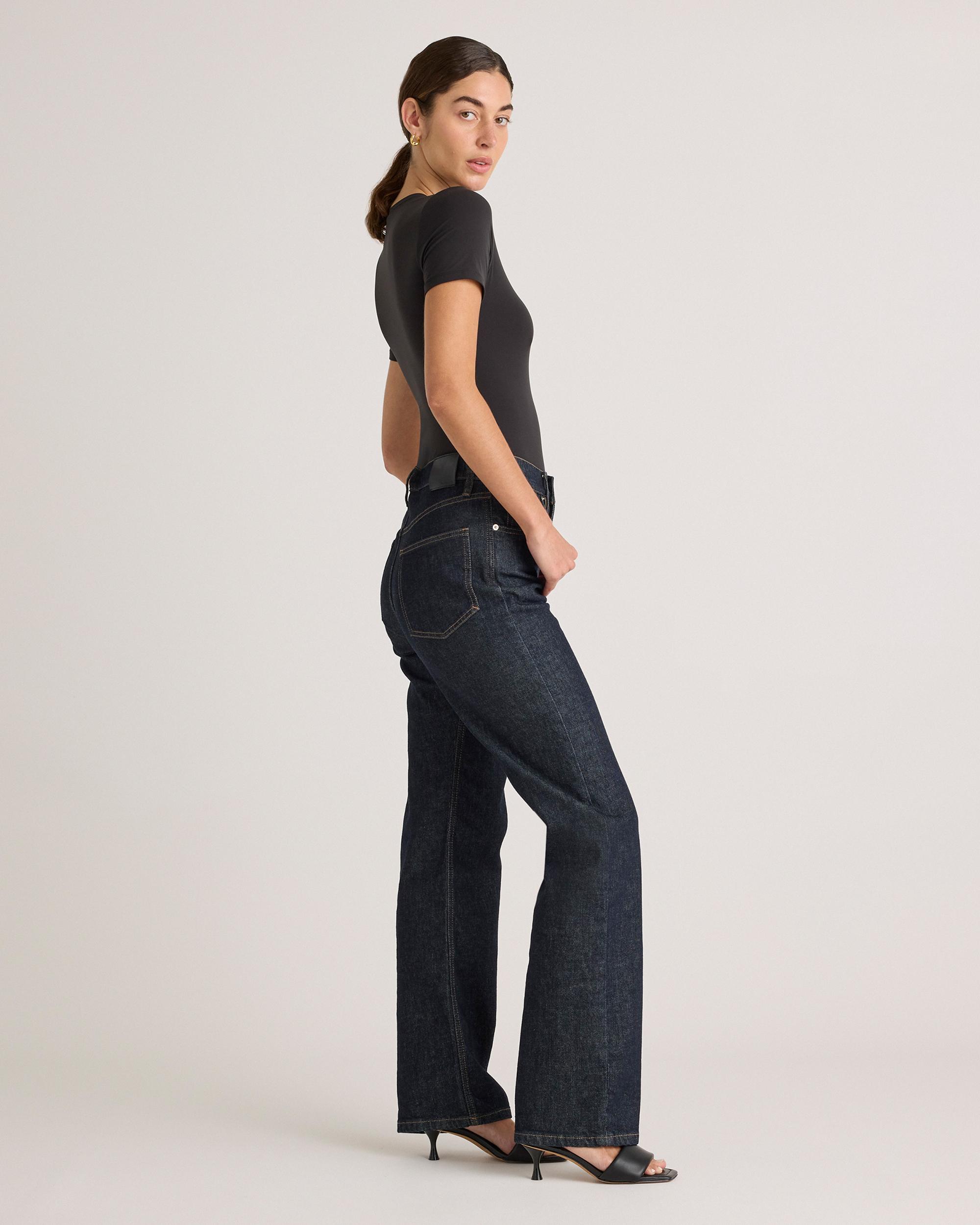 Quince | Women's Second Skin T-Shirt Bodysuit Size XS, Nylon/Spandex Product Image