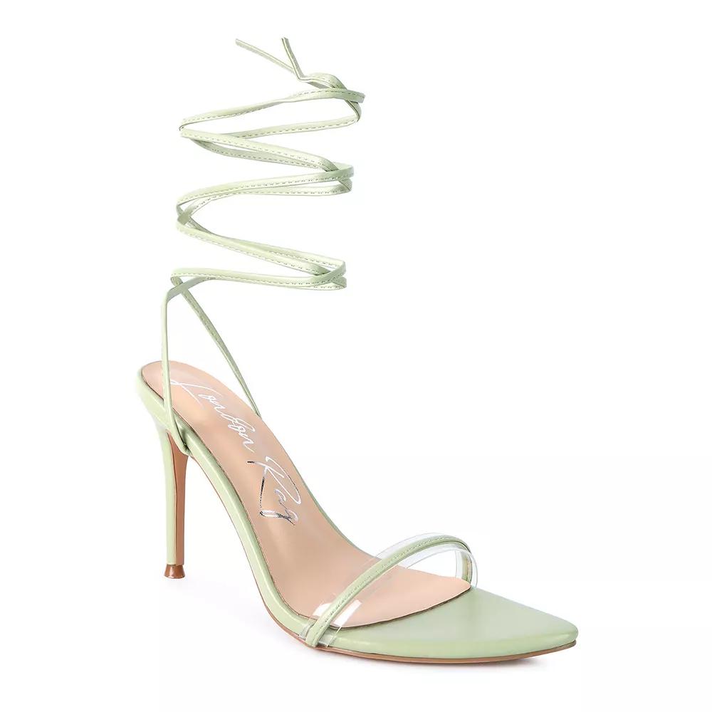 London Rag Sphynx Women's High Heel Lace Up Sandals,  Product Image