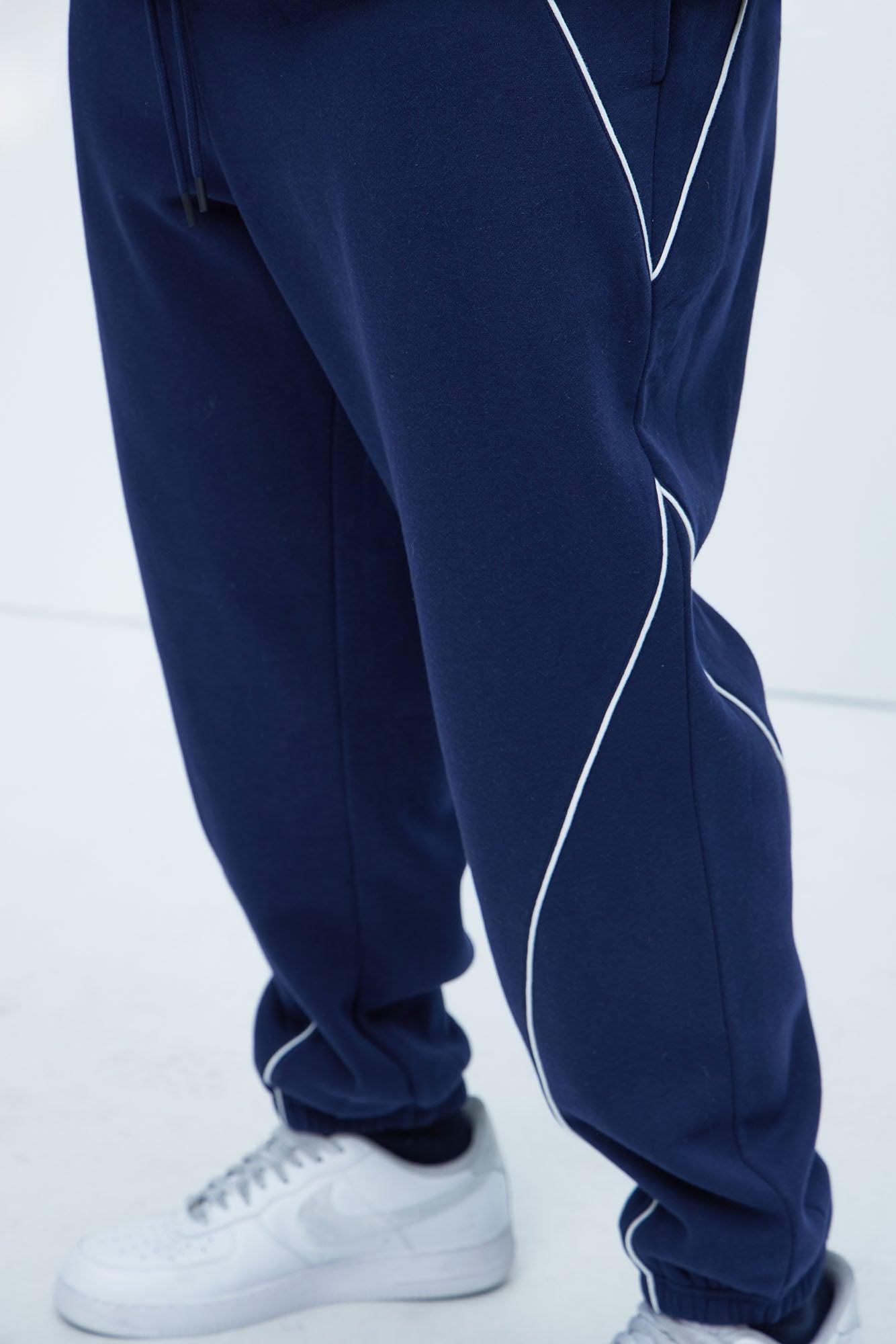 Tyson Piping Relaxed Jogger - Navy Product Image