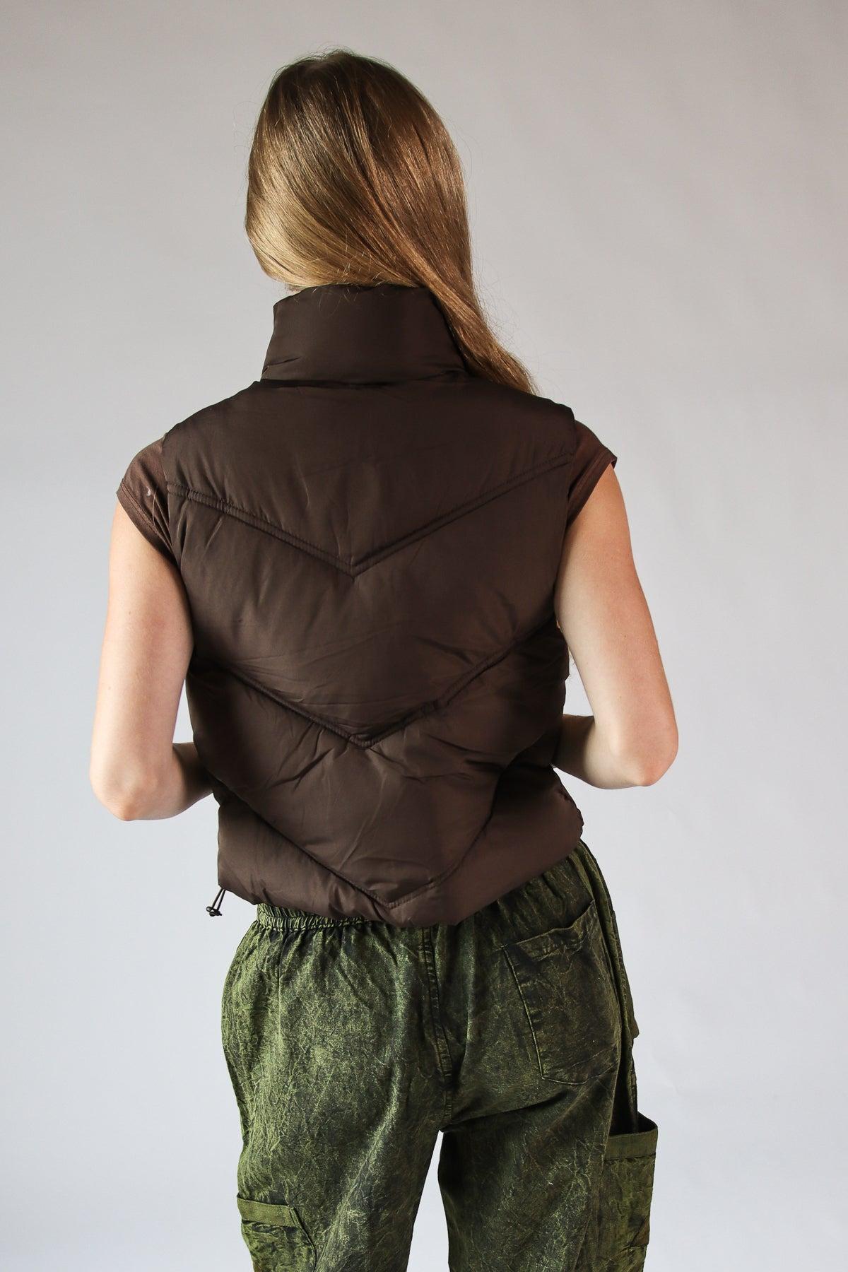 Chevron Puffer Vest Product Image