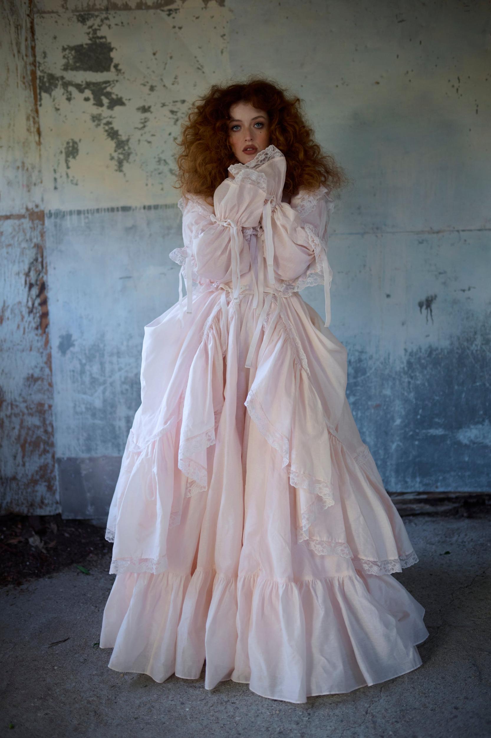 The Blush Silk Organdy Waltz Gown Product Image