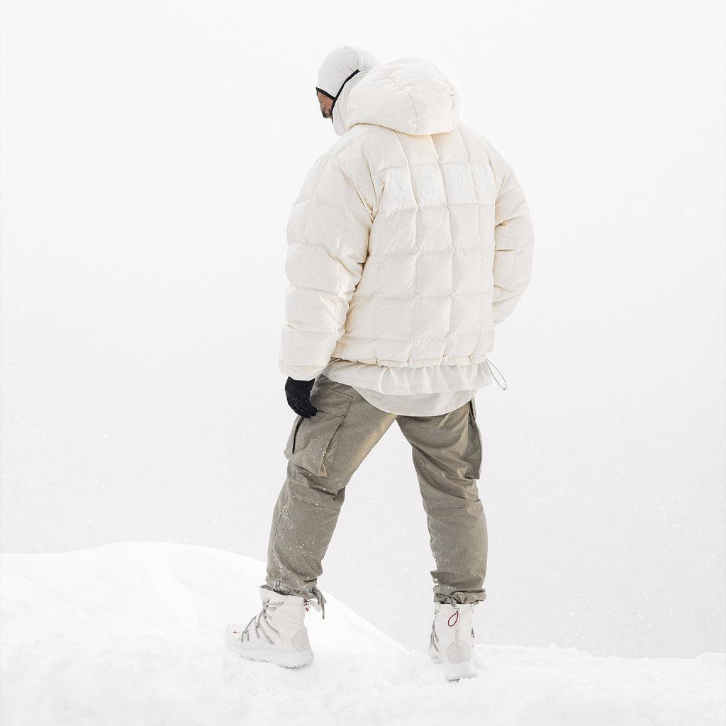 0551. Weather-Ready Down Puffer Jacket - Ivory Cream Product Image