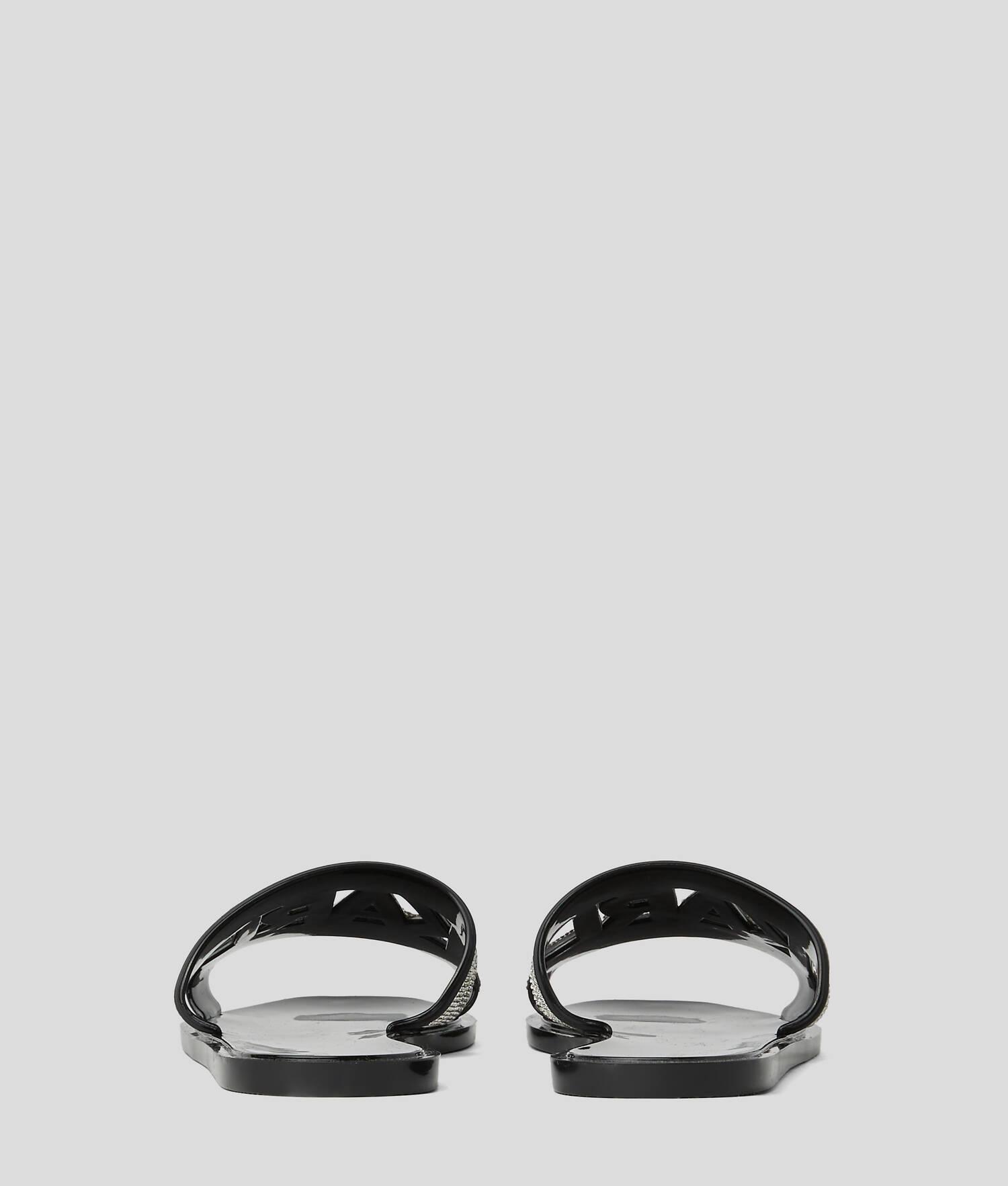 JELLY RHINESTONE SANDALS Product Image