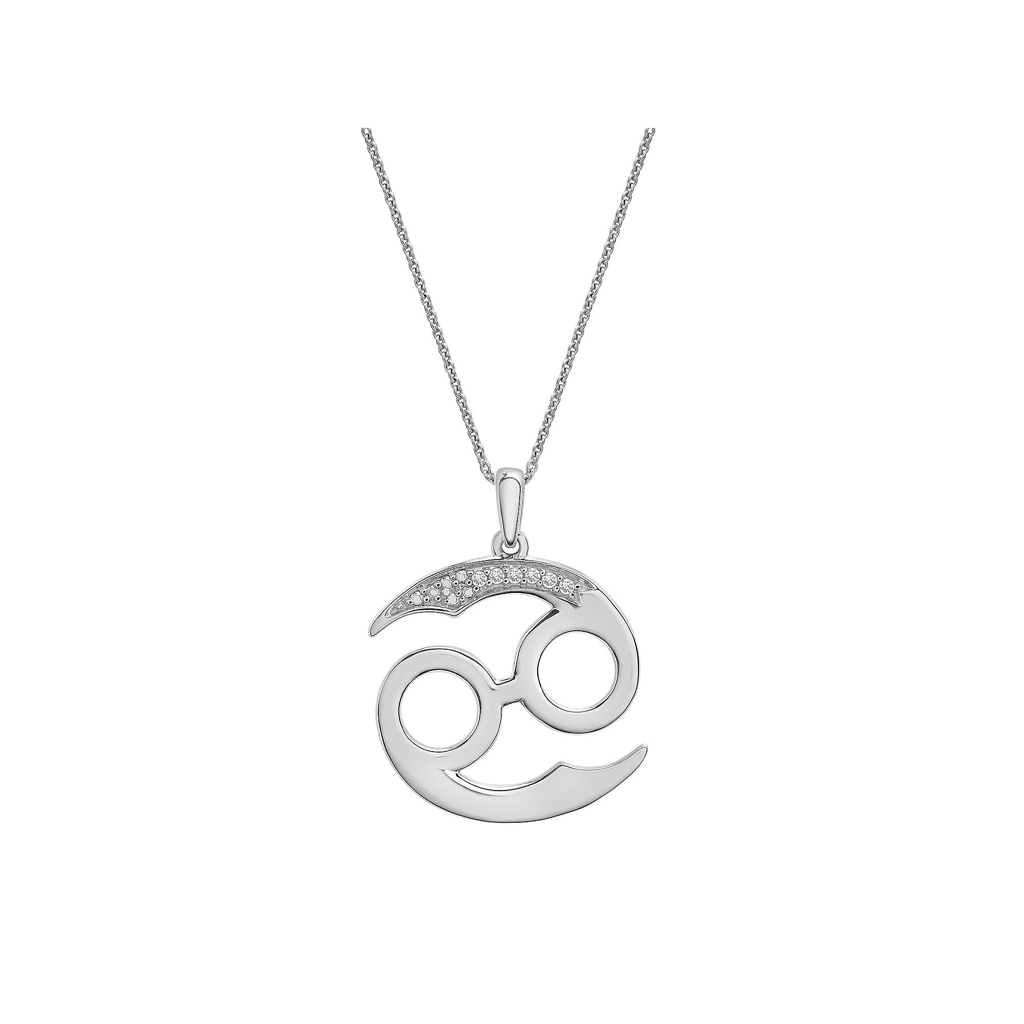 Sterling Silver Diamond Accent Zodiac Sign Pendant Necklace, Women's, Size: 18", Aries Product Image