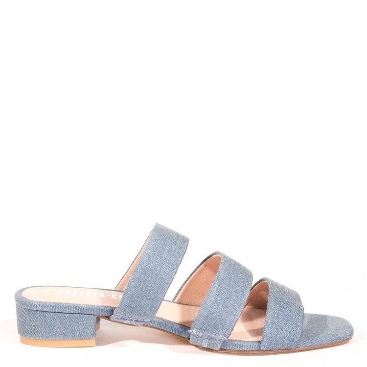 April Denim Sandal Mules Product Image