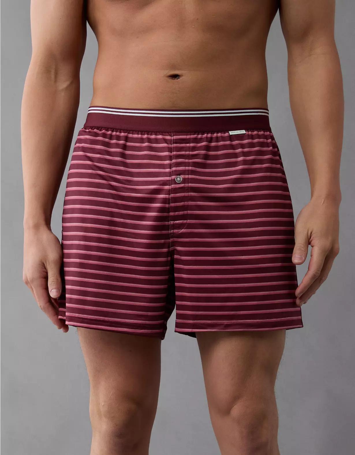 AEO Men's Striped Ultra Soft Pocket Boxer Short Product Image