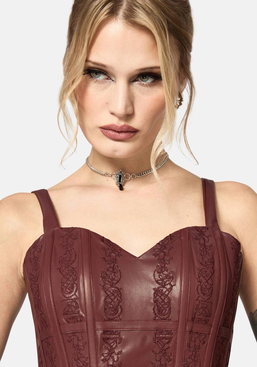 Rouvelle PU Red Corset Product Image