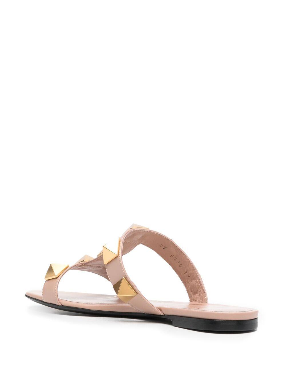 Roman Stud flat leather sandals Product Image