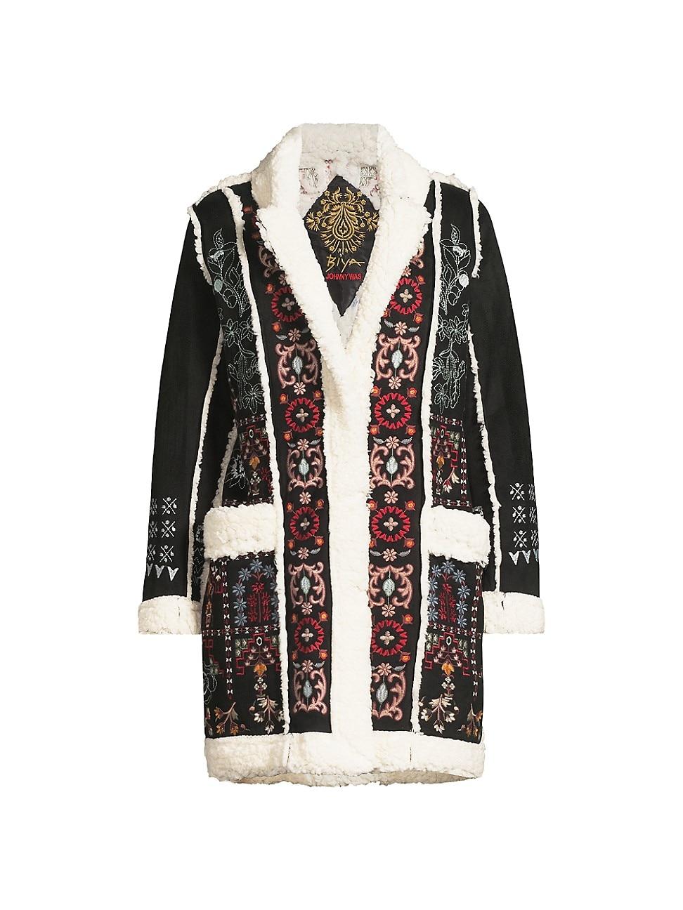 Womens Lori Faux Suede Sherpa Jacket Product Image