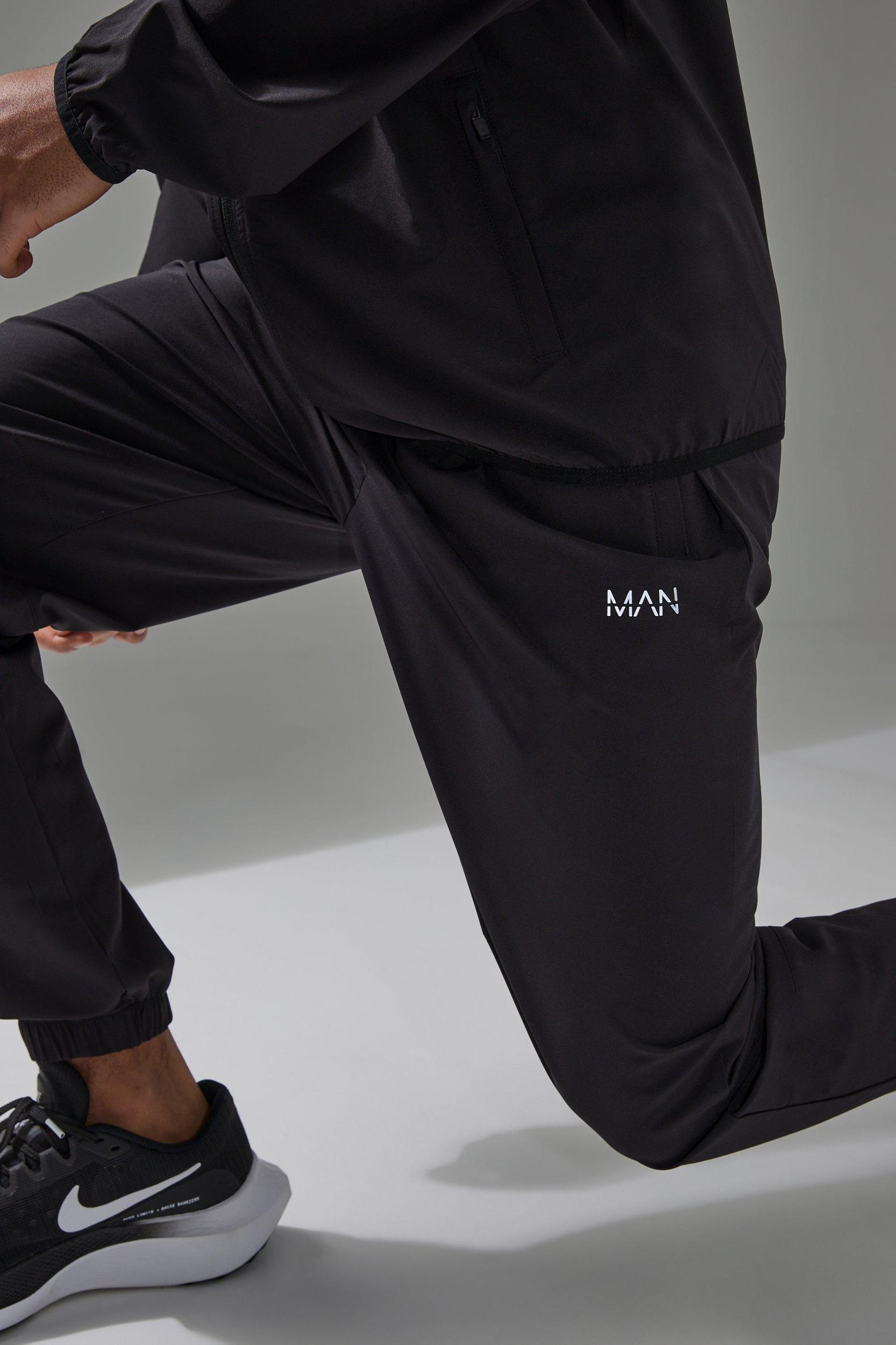 Man Active Cuffed Hem Regular Fit Sweatpants | boohooMAN USA Product Image