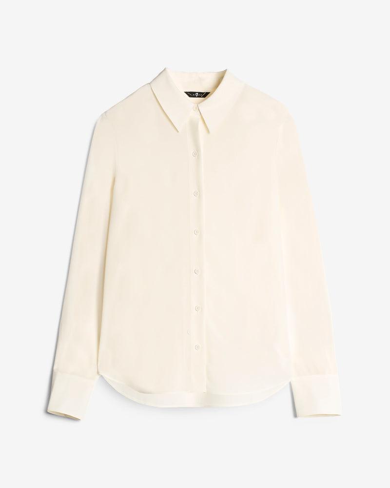 Long Sleeve Silk Blouse Product Image