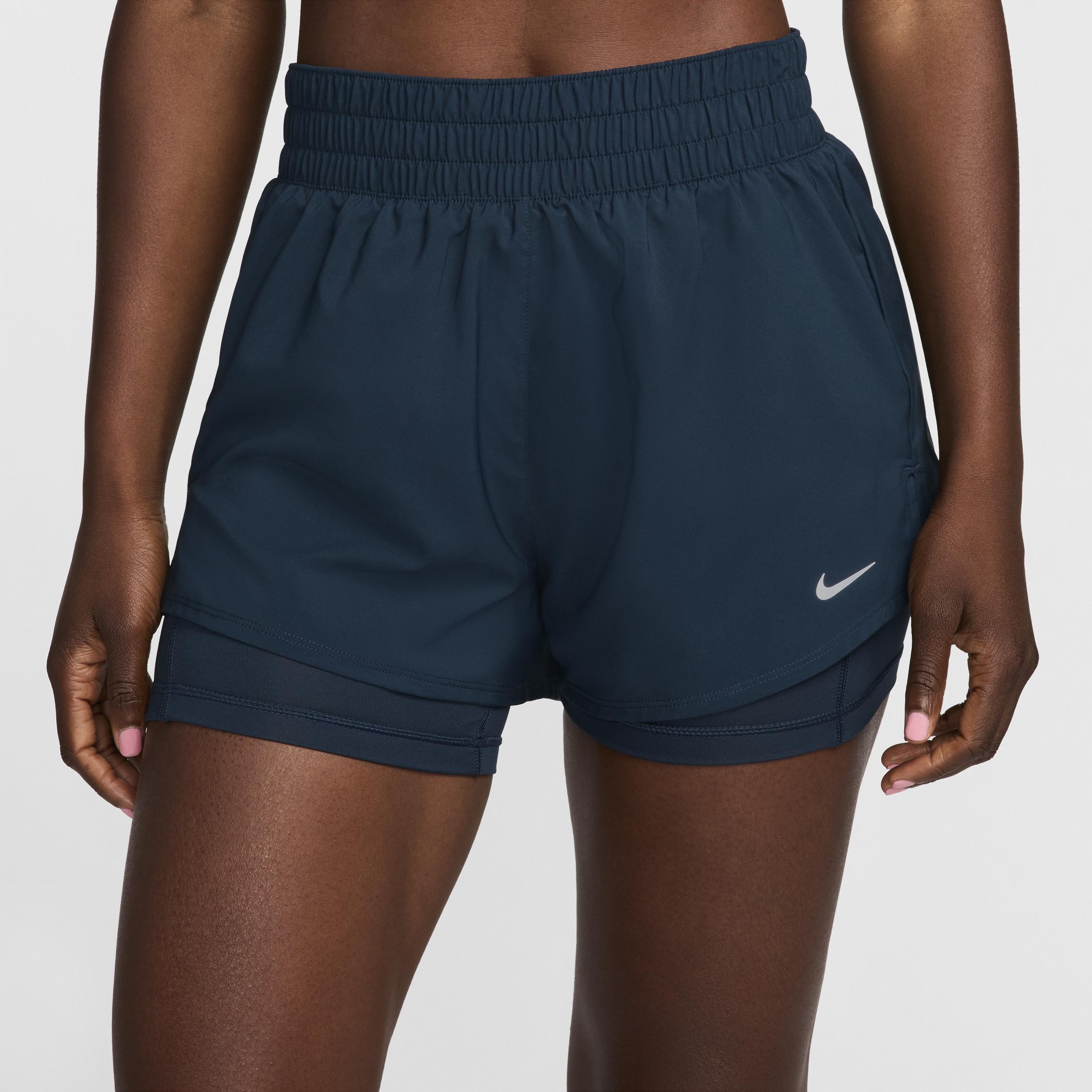 Nike Women's One Dri-FIT High-Waisted 3" 2-in-1 Shorts Product Image