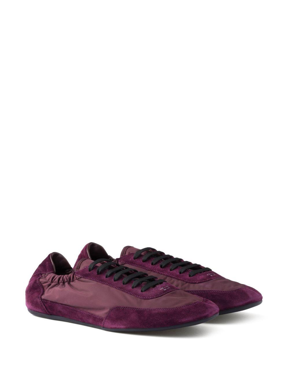 Collapse Re-Nylon suede sneakers Product Image