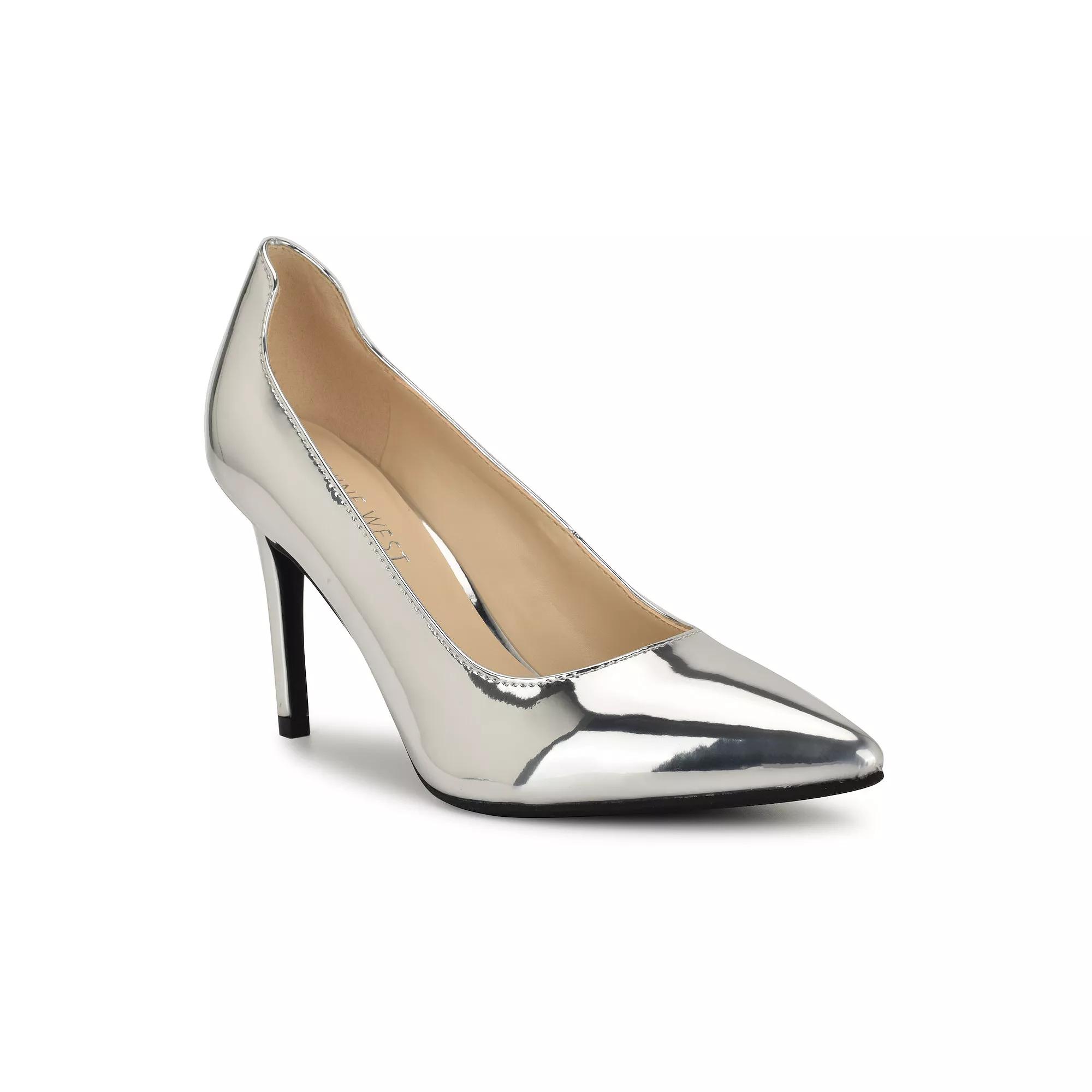 Nine West Edden Women's Stiletto Heels, Size: 9, Silver Product Image