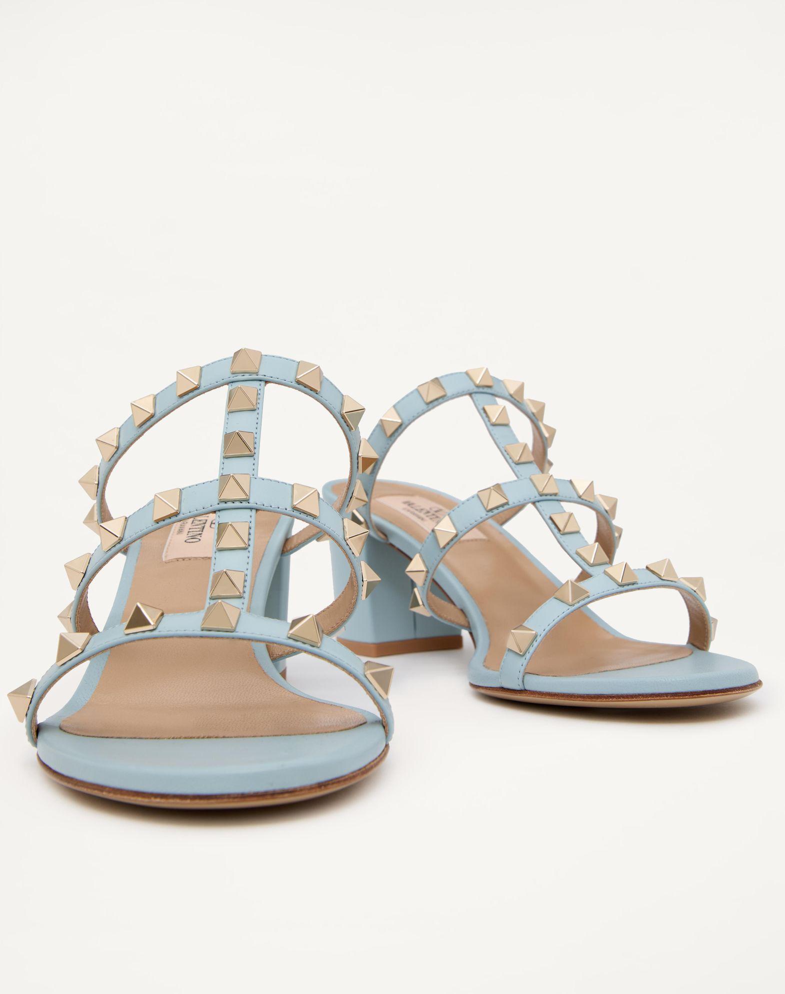 Rockstud Calfskin Leather Slide Sandal 60 Mm Product Image