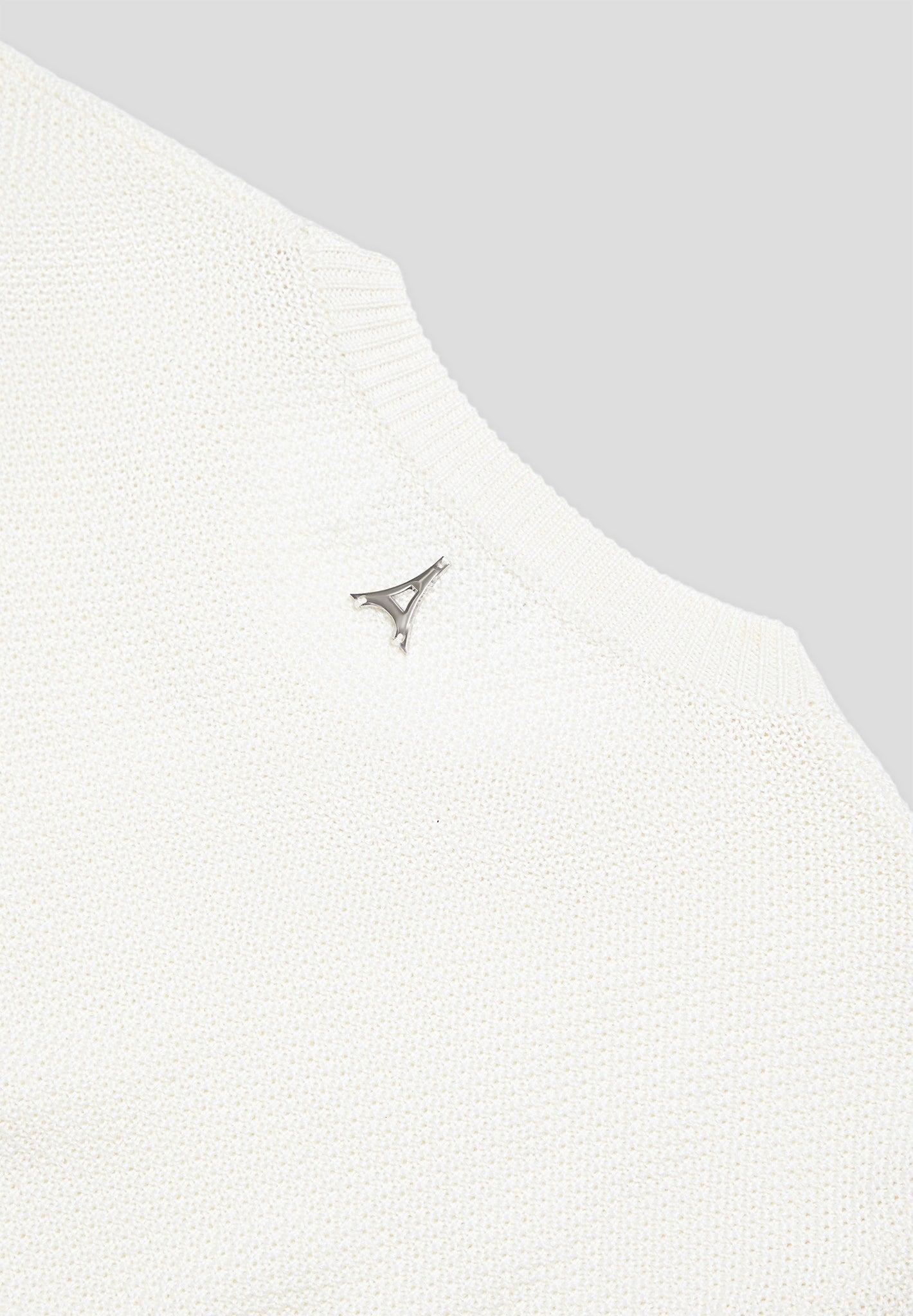 Gabin - Textured Wool Blend Jumper - Cream Male Product Image