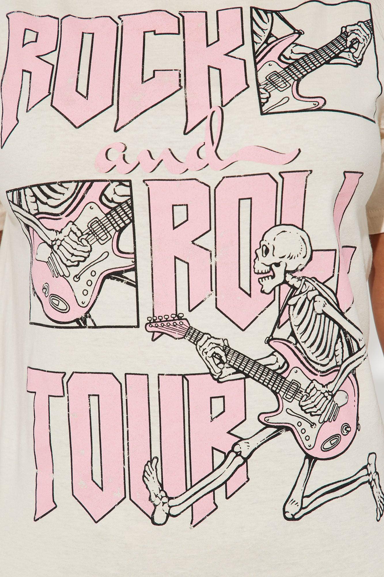 Rock And Roll Tour Tee - Cream Product Image