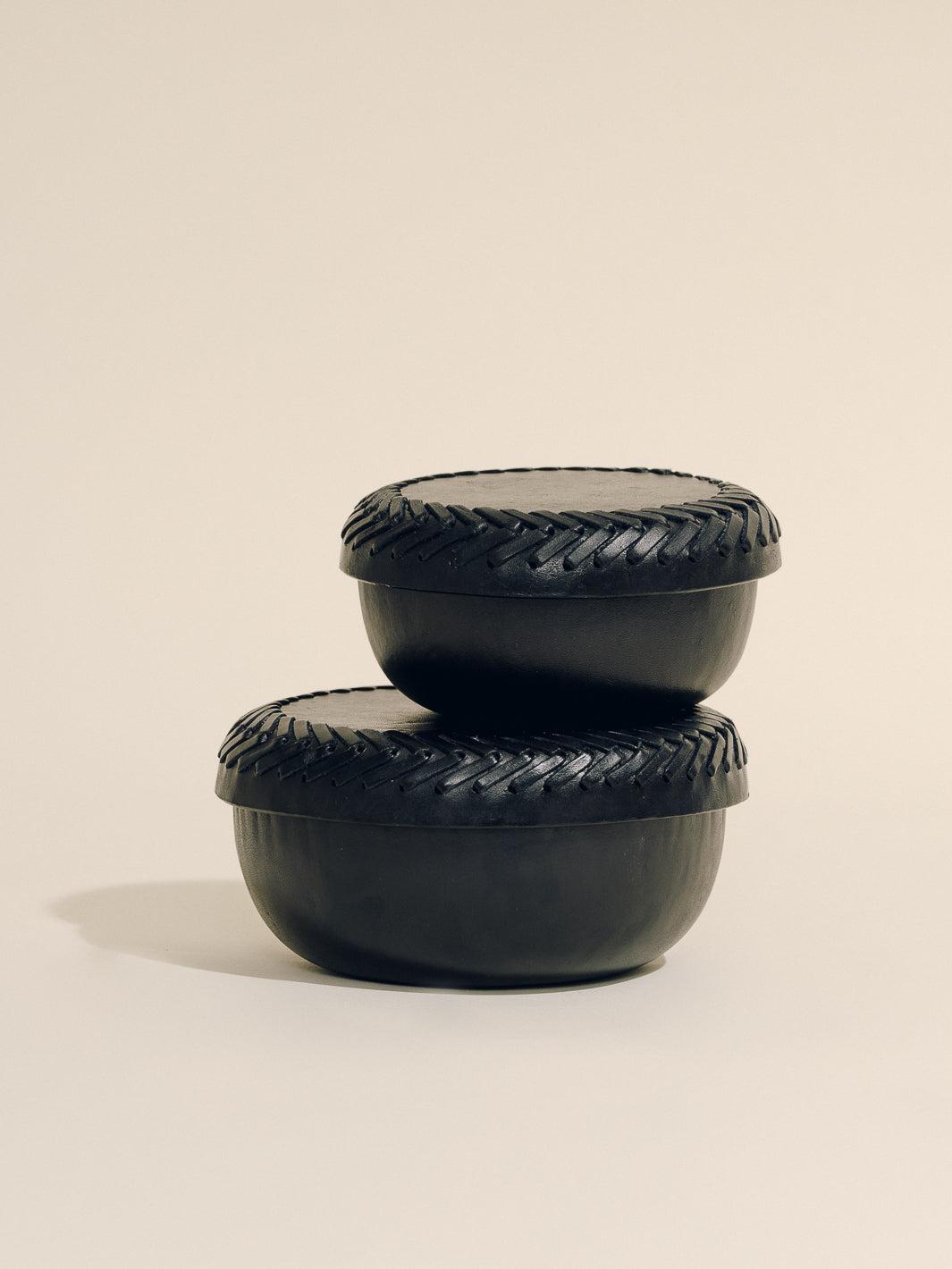 The Box Set in Leather Lace Trim Product Image