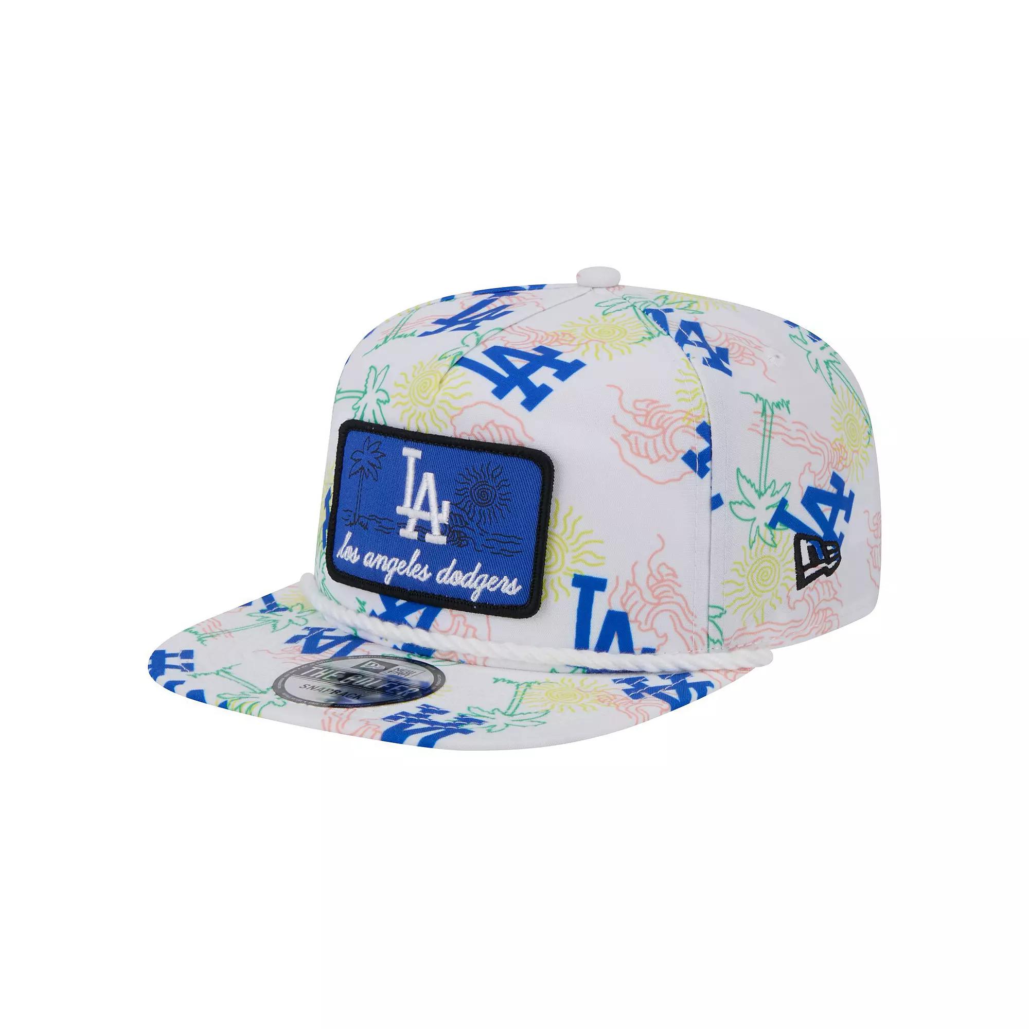 Men's New Era White Los Angeles Dodgers Islander Golfer Snapback Hat Product Image