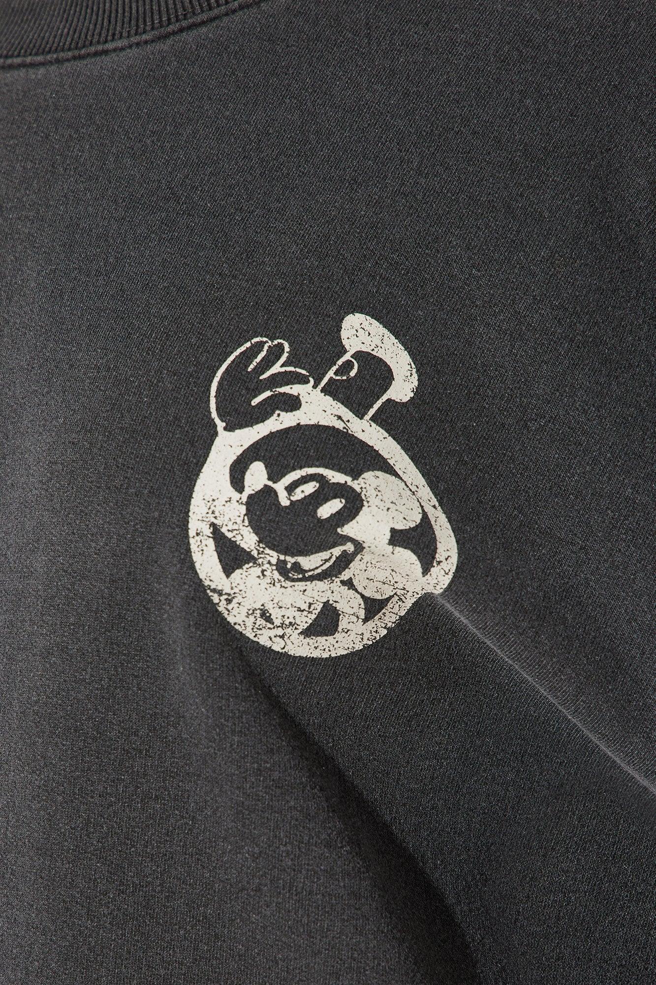 Classic Steamboat Willie Washed Sweatshirt - Black Wash Product Image