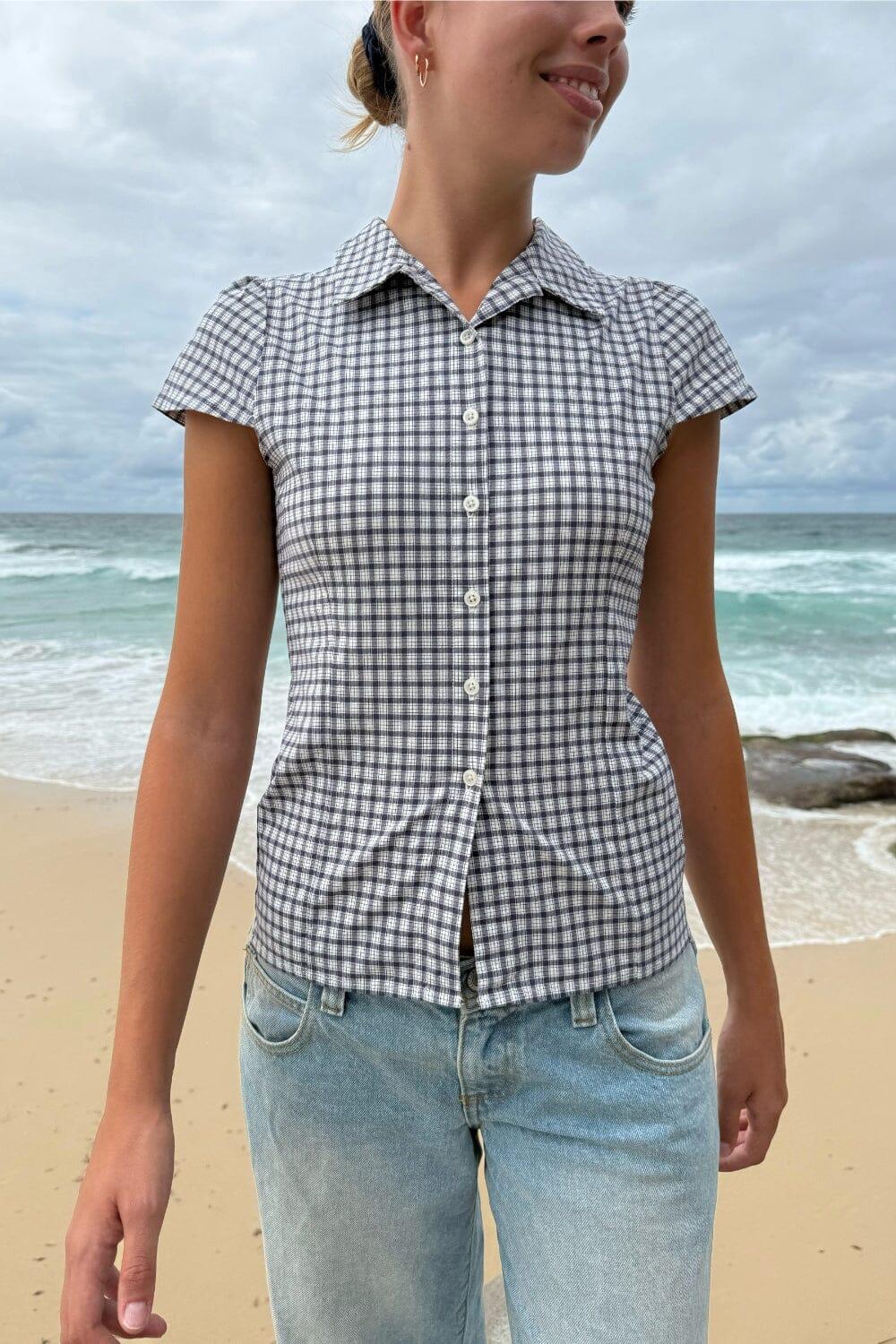 Rue Plaid Top Product Image