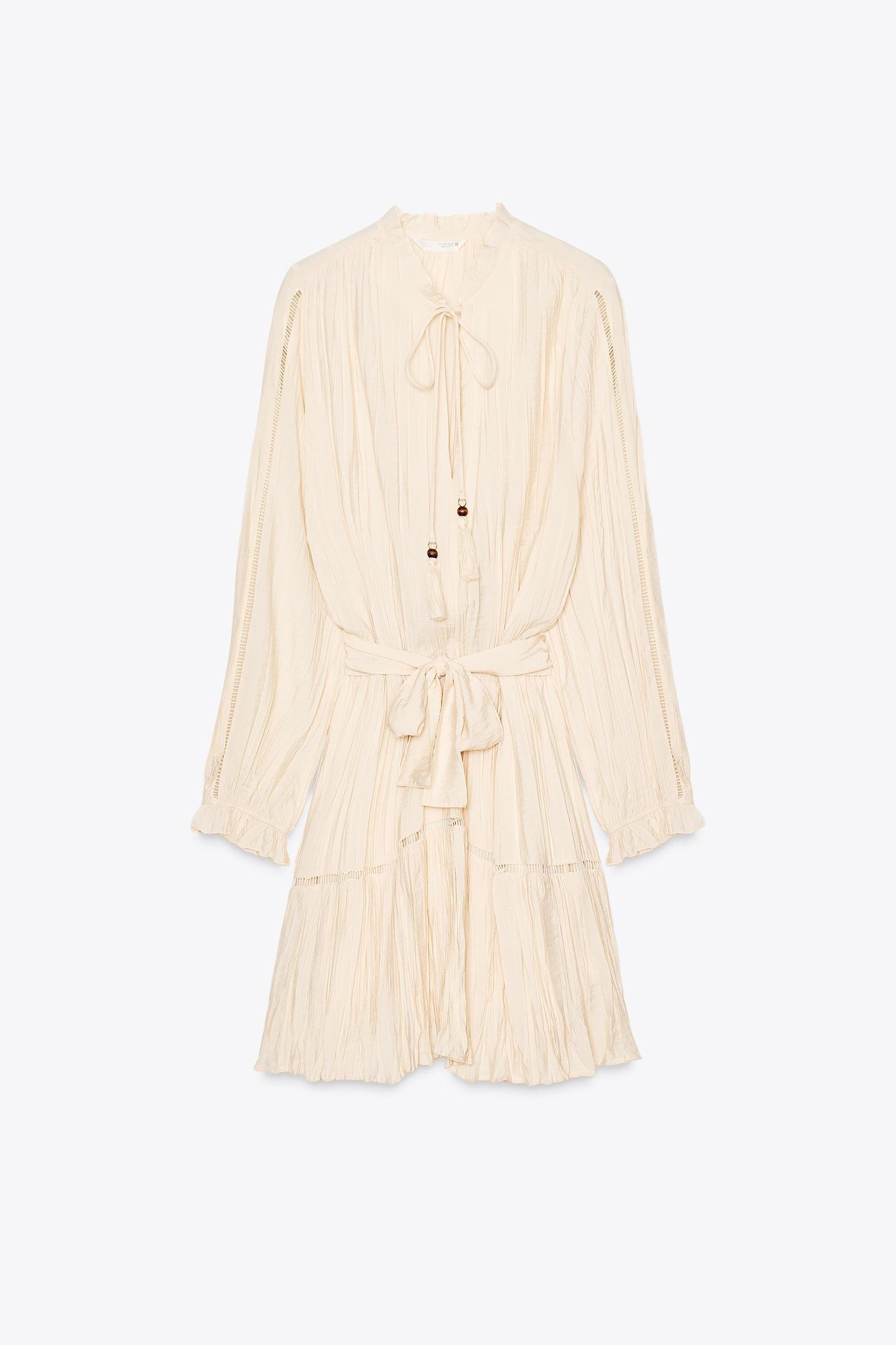 WRINKLED EFFECT MINI DRESS Product Image