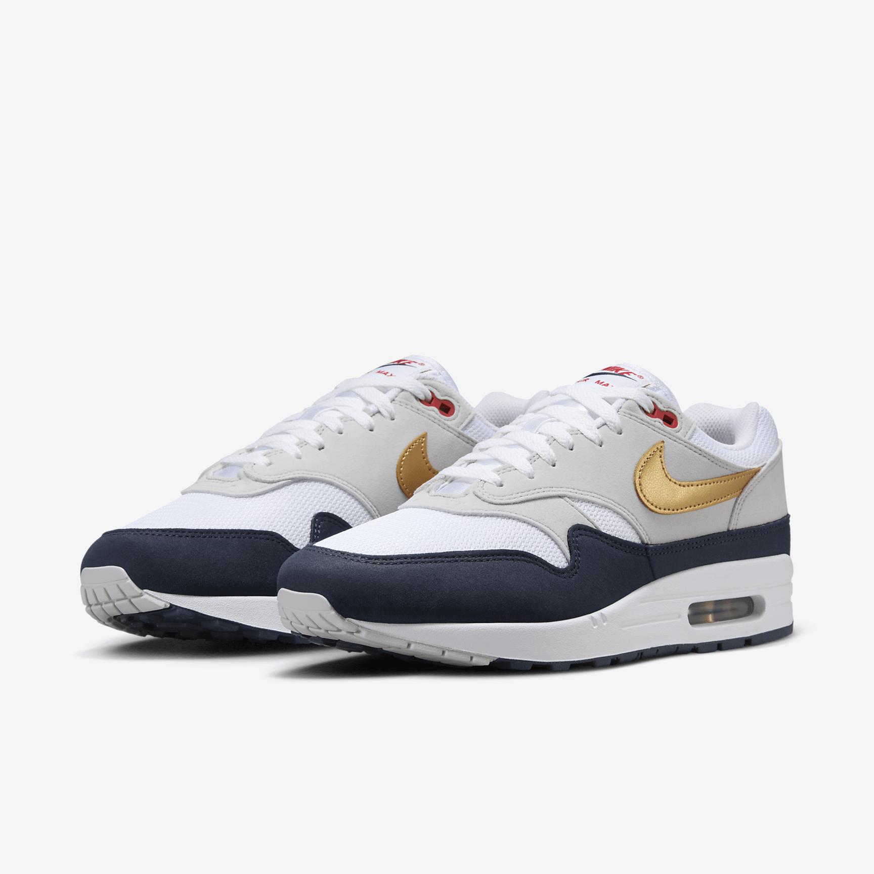 Nike Mens Nike Air Max 1 - Mens Running Shoes Coconut Milk/Burgundy Crush Product Image