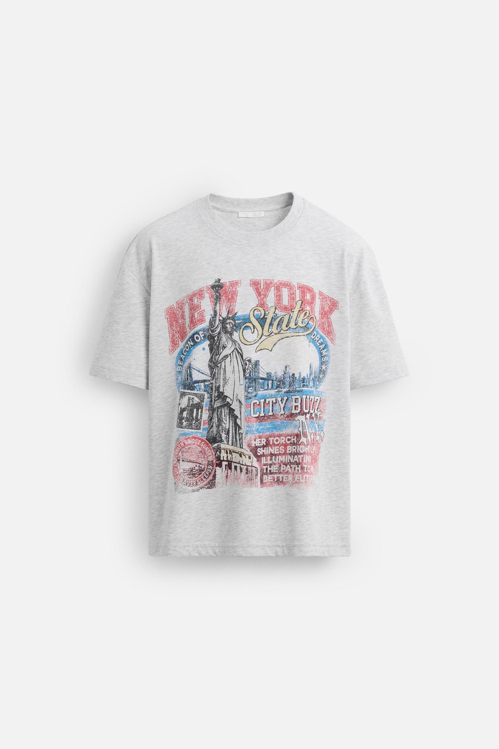 WASHED PRINT T-SHIRT Product Image