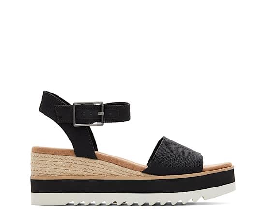 Toms Womens Diana Textile Platform Rope Wedge Sandals Product Image