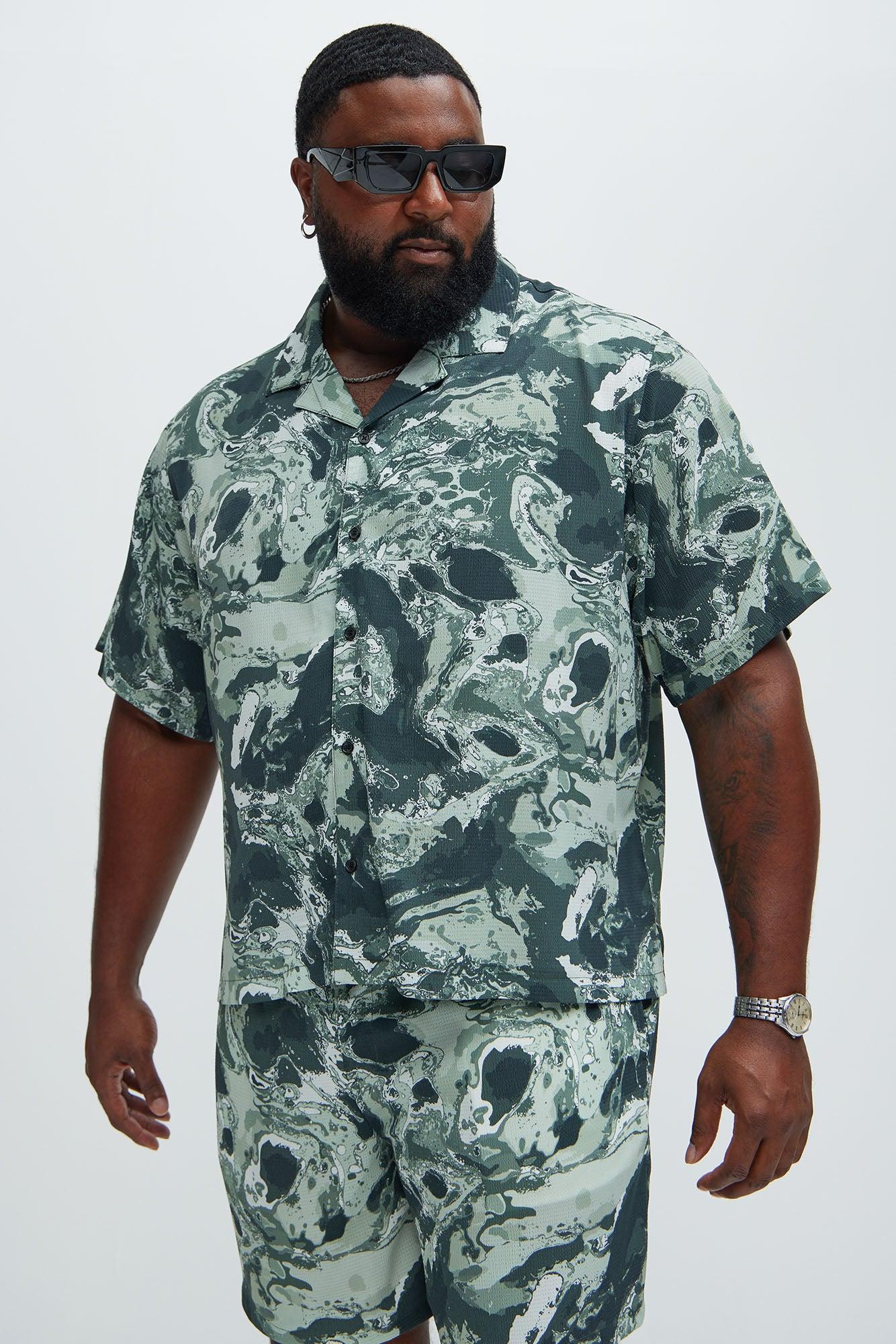 Caspian Textured Shirt - Black/combo Product Image