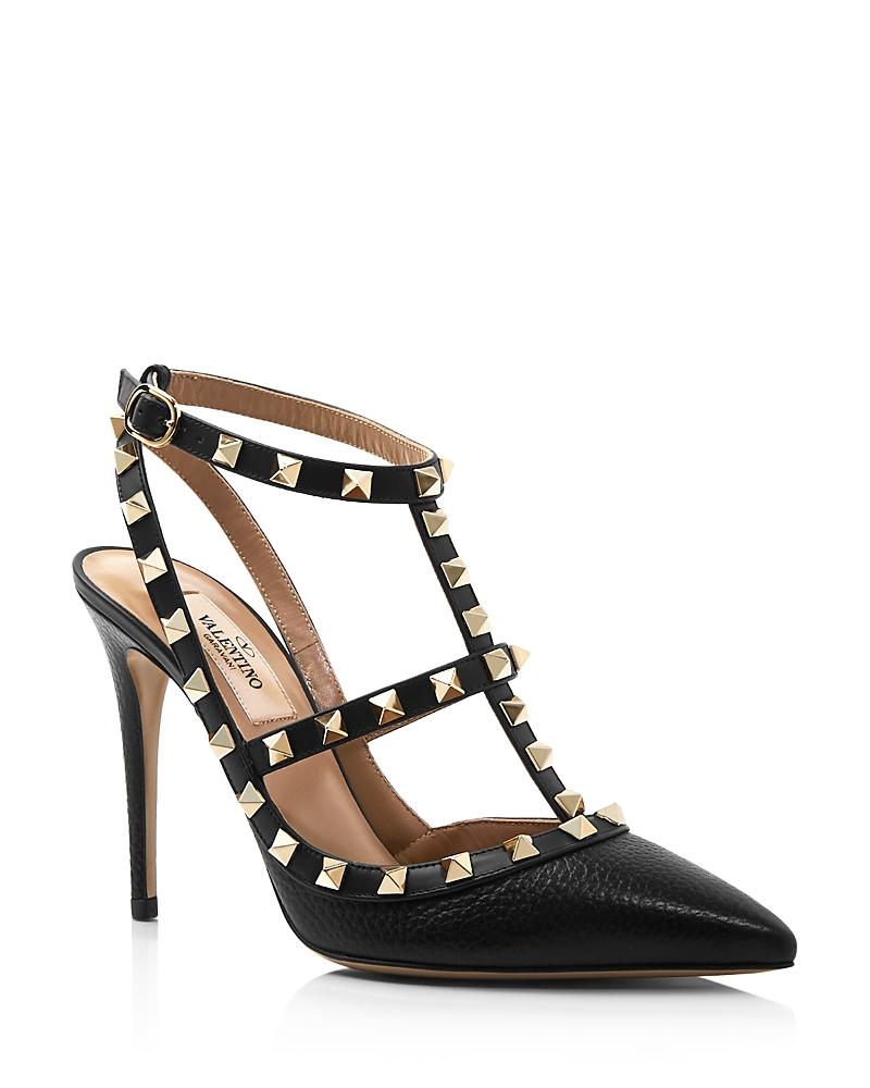 Rockstud Leather Caged Pump Product Image