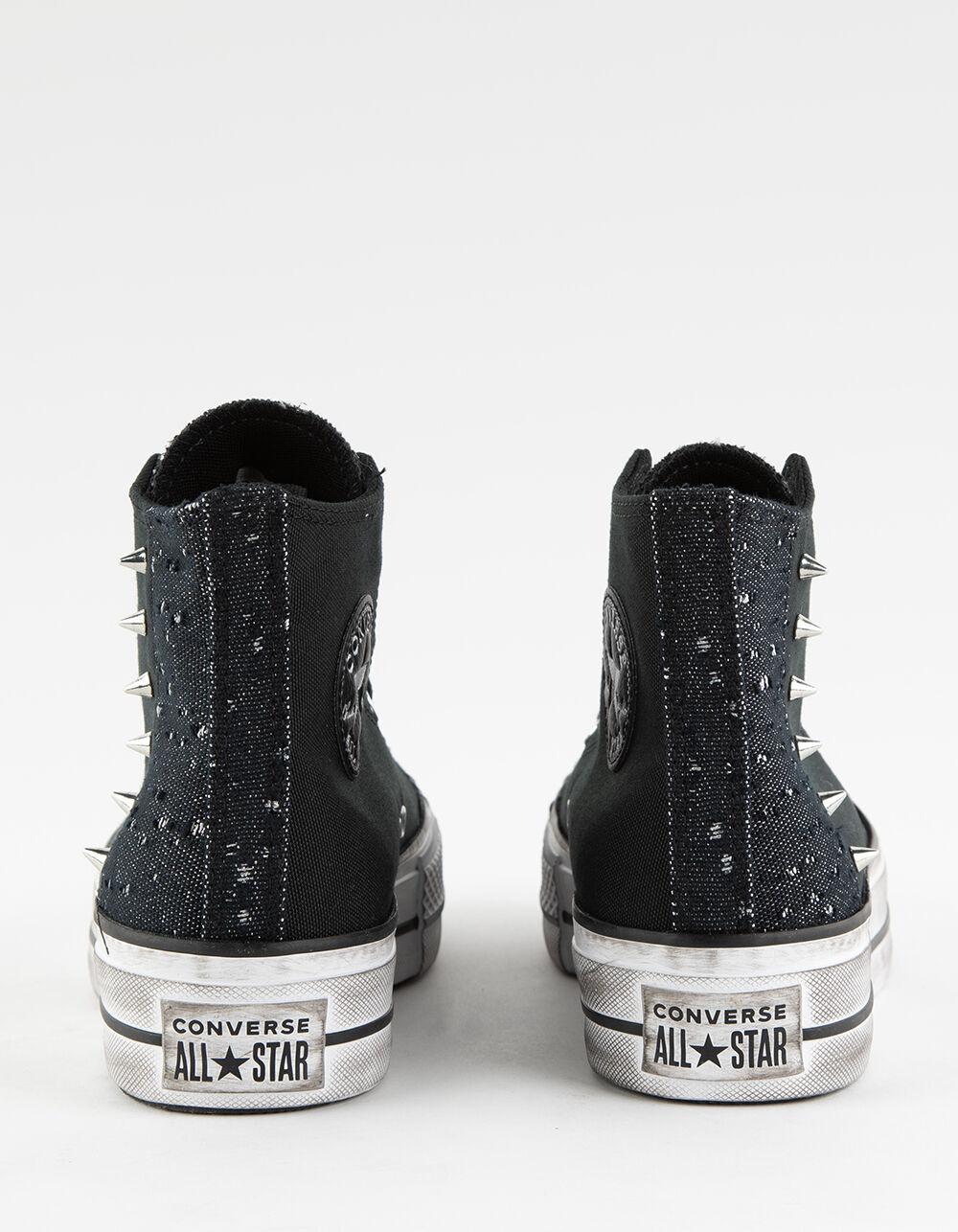 CONVERSE Chuck Taylor All Star Lift Womens High Top Shoes - BLACK Product Image