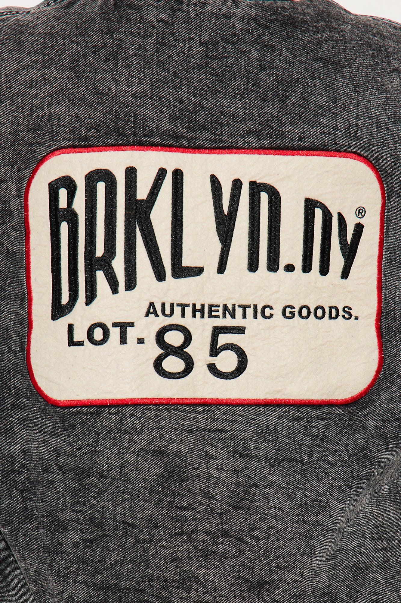 Made In Brooklyn Washed Bomber Jacket - Black Wash Product Image
