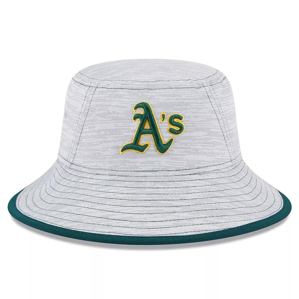 Men's New Era  Gray Oakland Athletics Game Bucket Hat, Grey Product Image