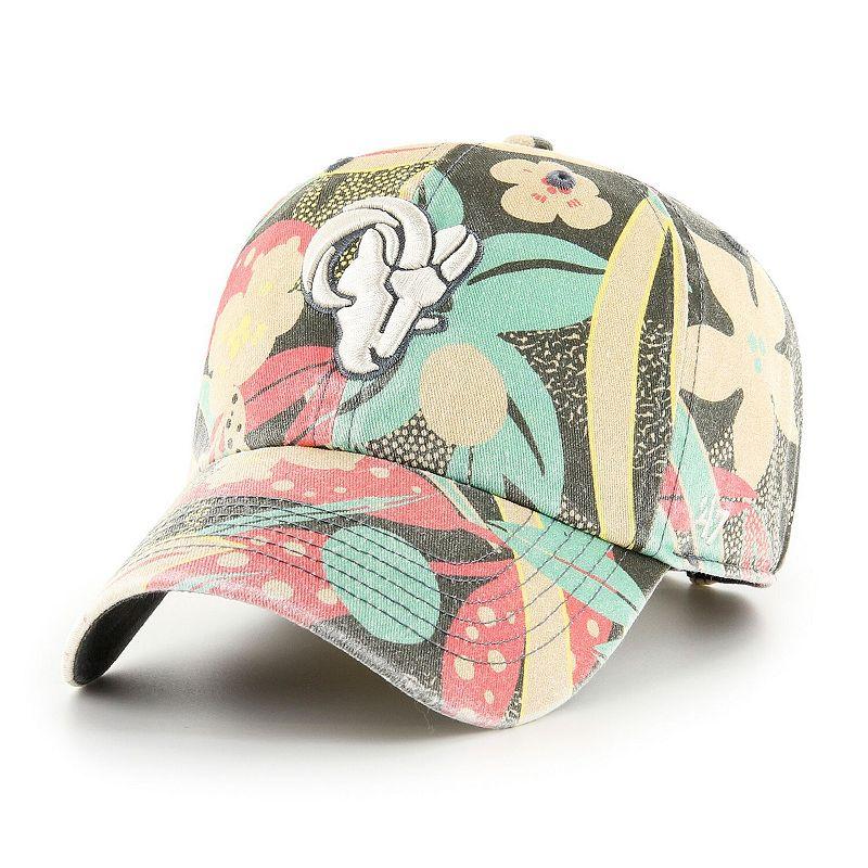 Women's '47 Los Angeles Rams Plumeria Clean Up Adjustable Hat, Charco Product Image