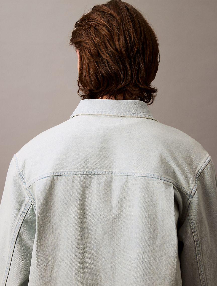 Relaxed Denim Button-Down Shirt  Product Image