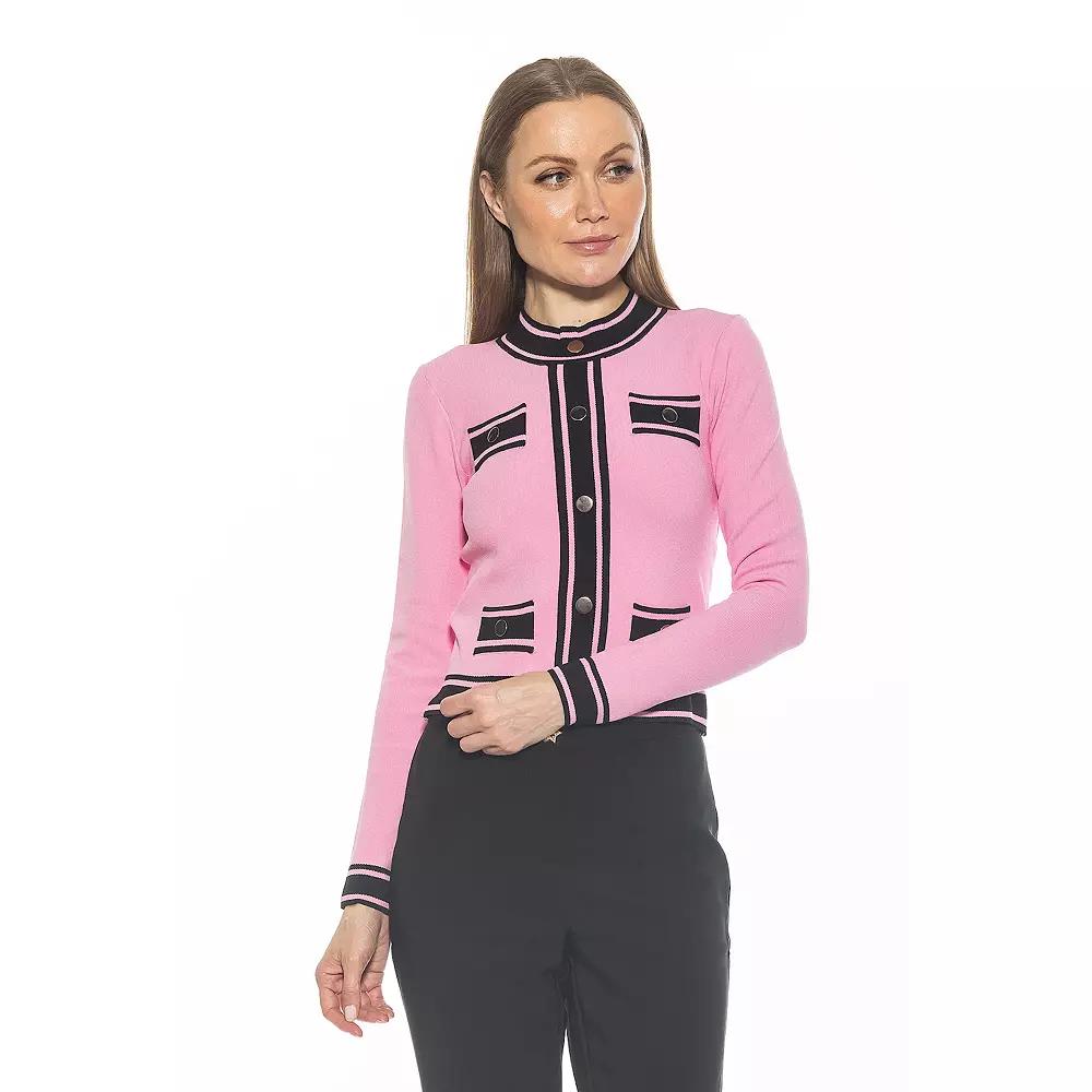 Women's ALEXIA ADMOR Kiley Long Sleeve Button Down Jacket Top,  Product Image