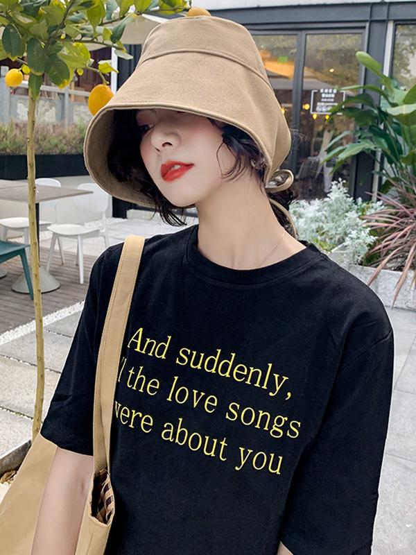 Going Out Solid Color Sun Protection Fisherman Hat Product Image