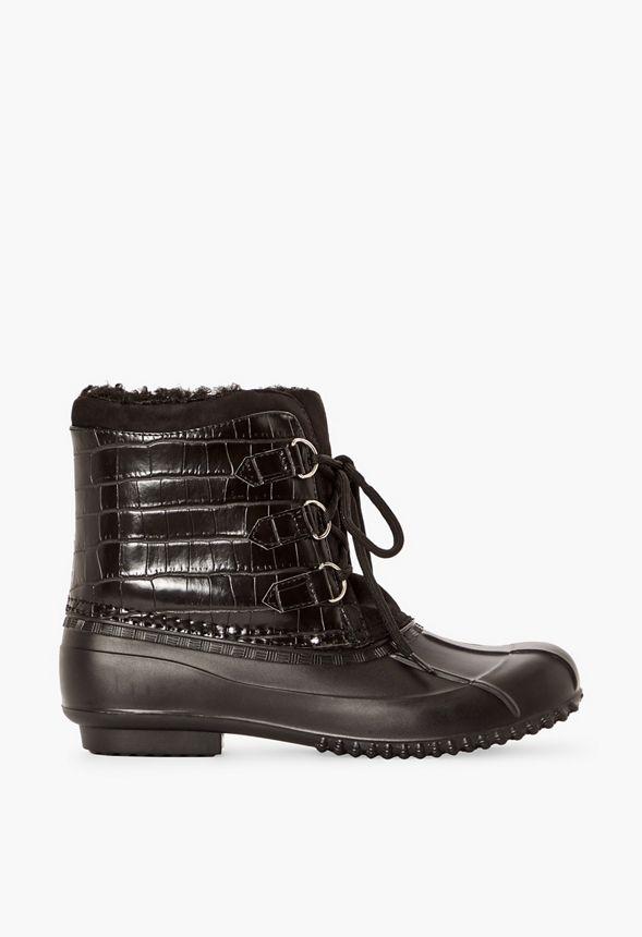 JustFab Margaux Platform Loafer Pump Womens Black/ White Size 8.5 Product Image