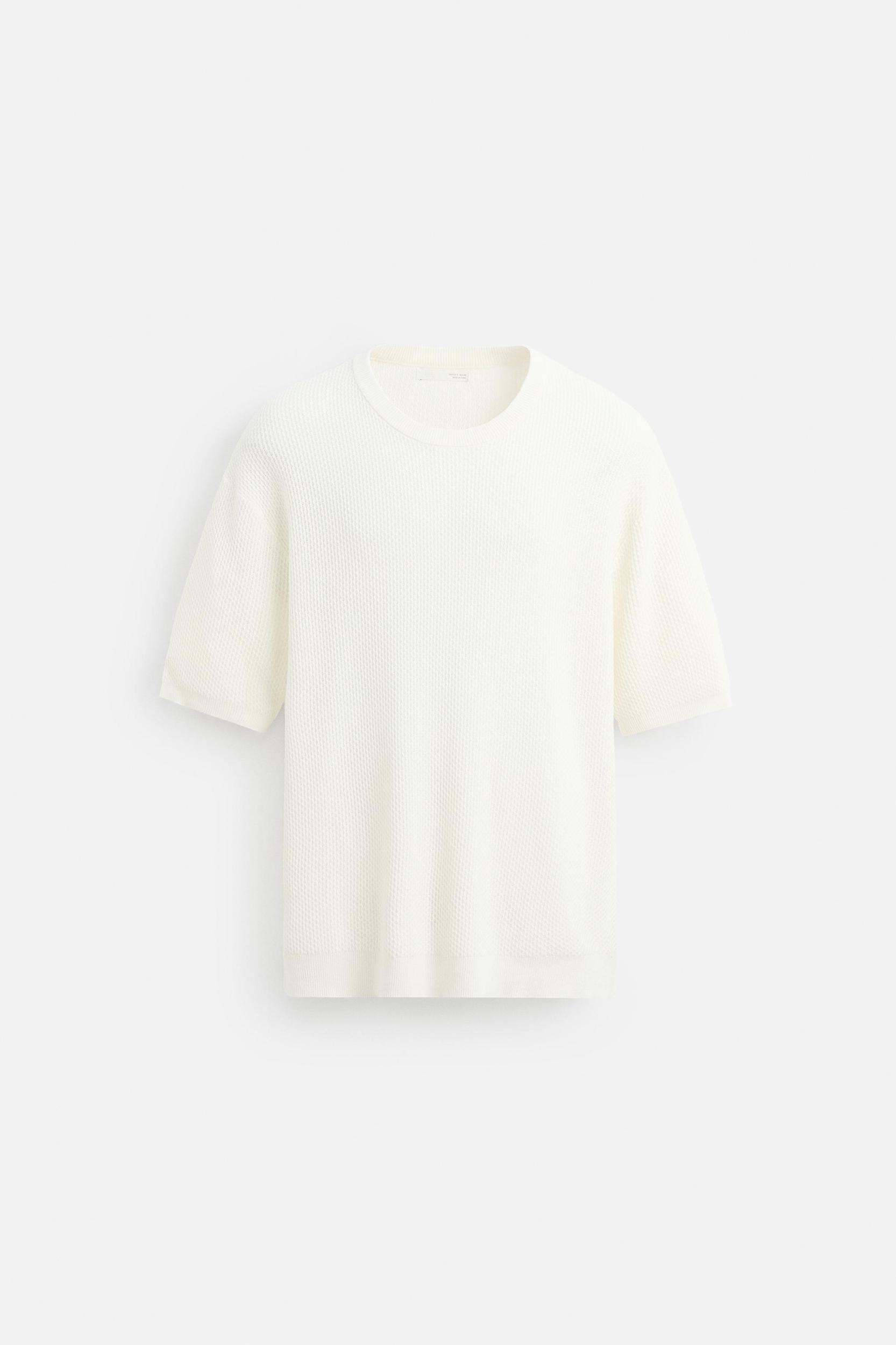 TEXTURED KNIT T-SHIRT Product Image