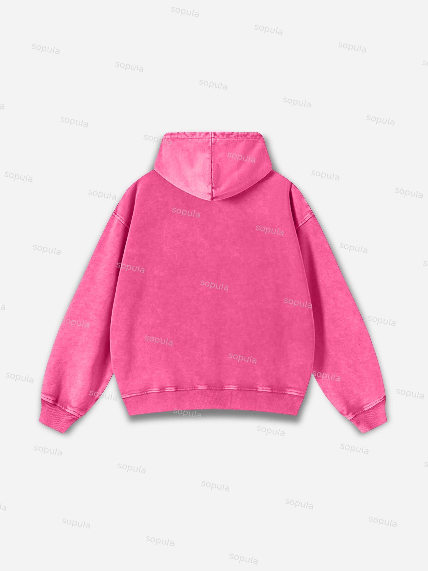 Vintage Spider Graphic Acid Washed Oversized Hoodie Product Image