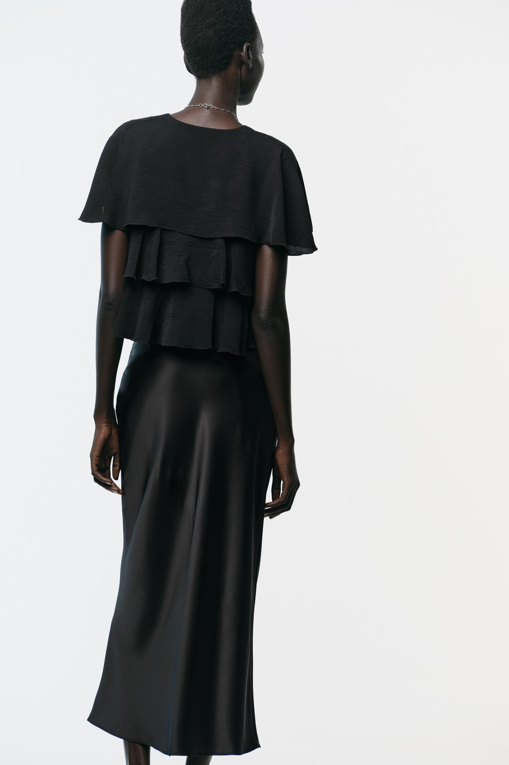 RUFFLED CAPE TOP Product Image