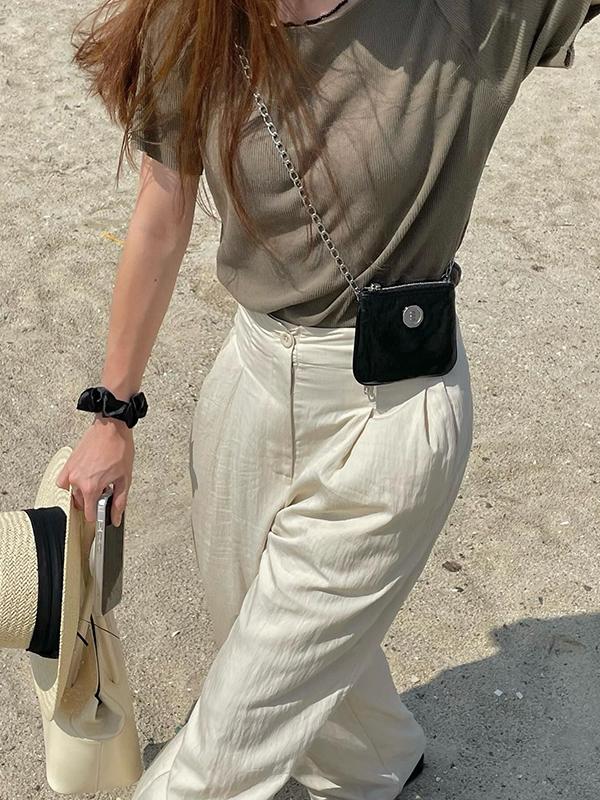 Chains Shiny Split-Joint Bags Accessories Crossbody Bags Product Image