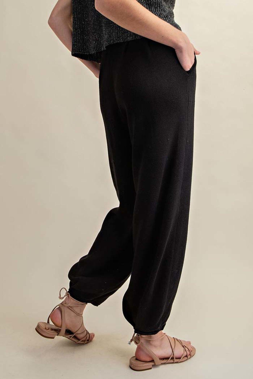 Sweater Tapered Relaxed Fit Pants Product Image