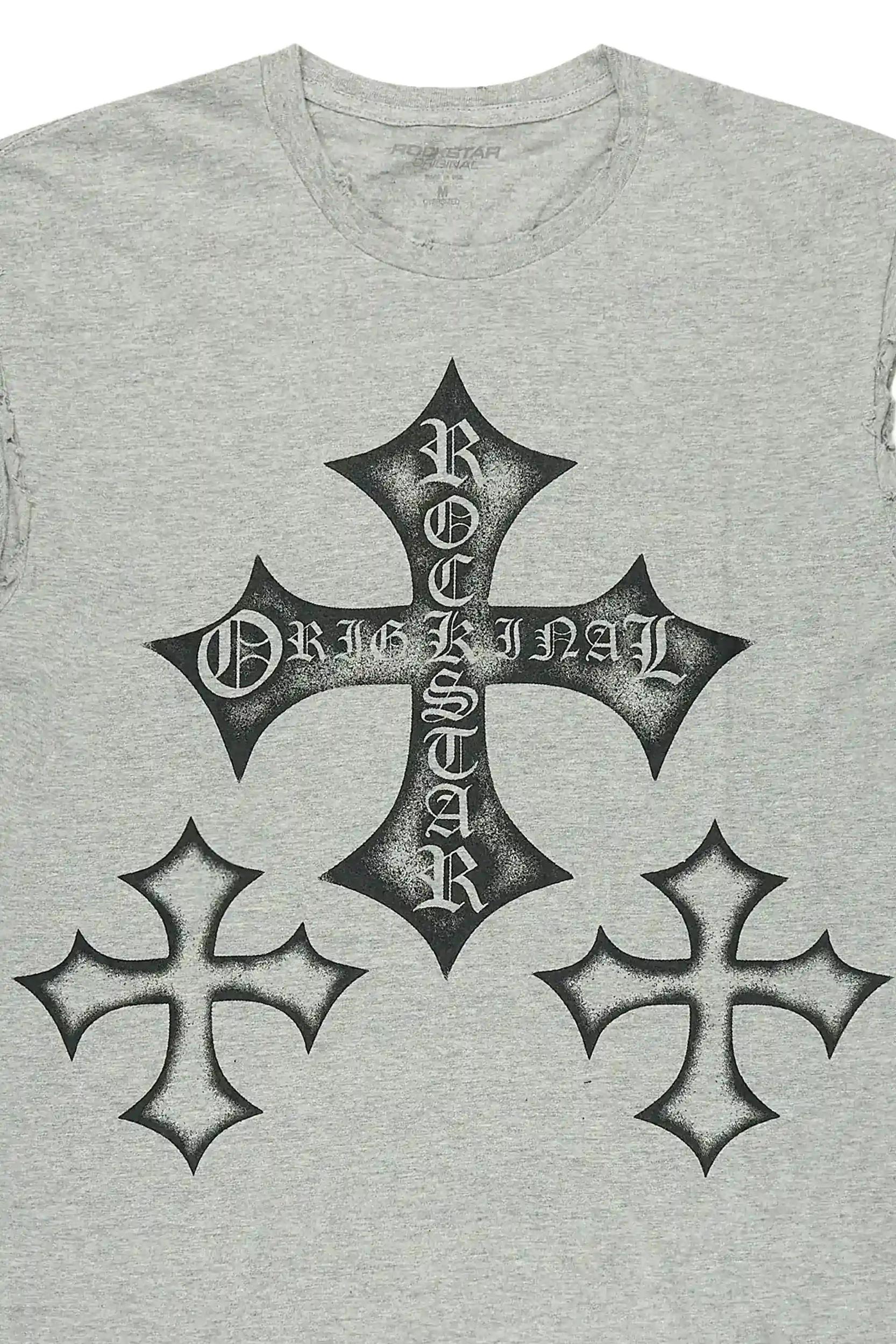 Marizon Grey Cut off Tee Male Product Image