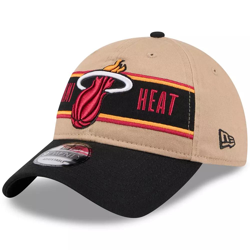 Men's New Era Tan/Black Miami Heat 2024 NBA Draft 9TWENTY Adjustable Hat, Team Product Image