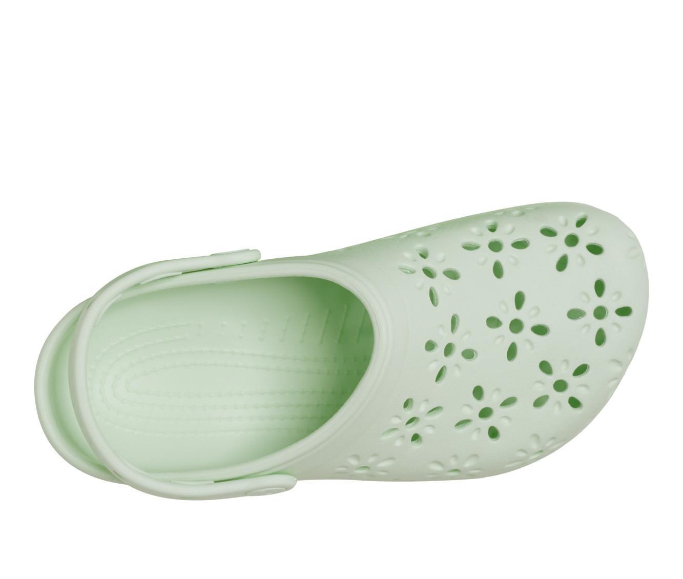 Women's Crocs Classic Floral Cutout Clogs Product Image